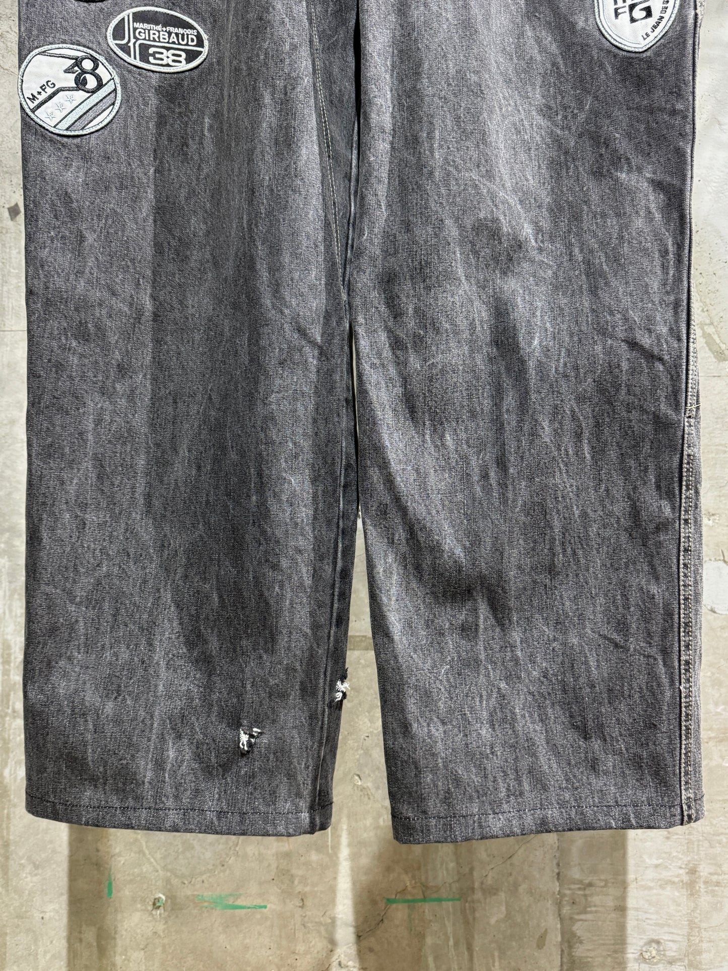 Marithe Francois Girbaud Patch Design Denim Pants