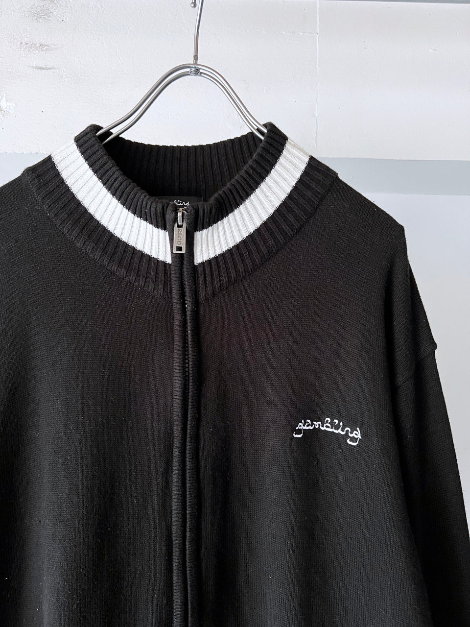 GAMBLING KNITTED ZIP-UP