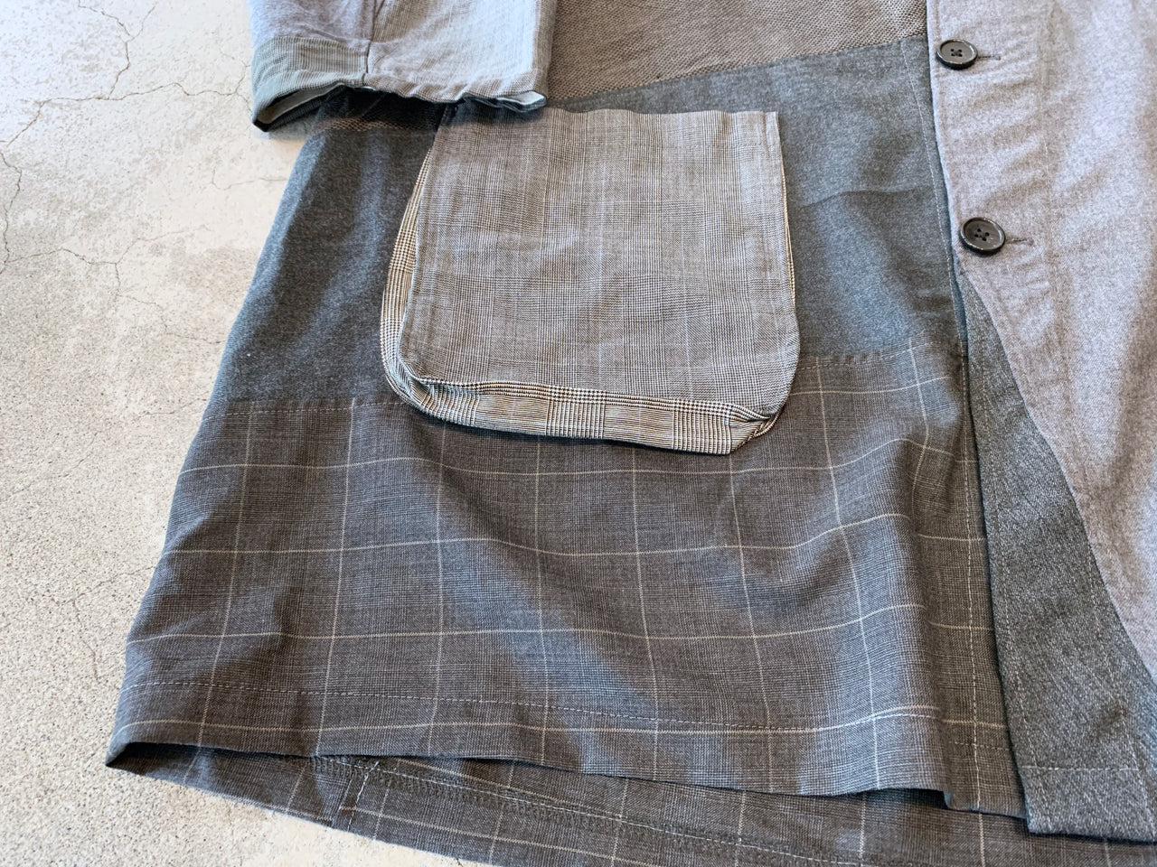 REMAKEBYK PANELED OVERCOAT