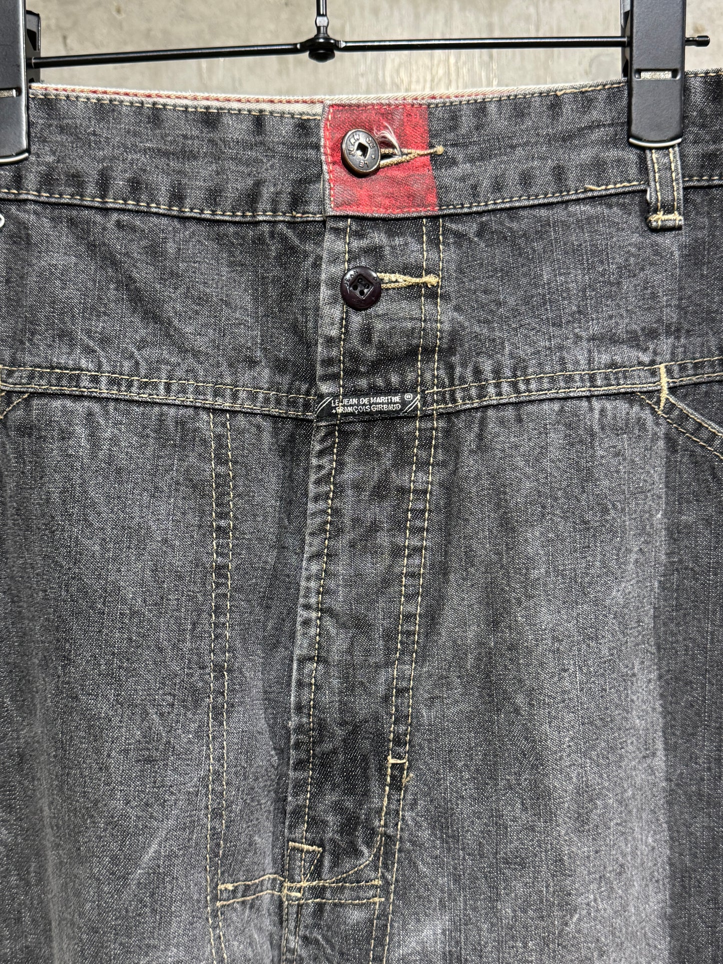 Marithe Francois Girbaud Patch Design Denim Pants