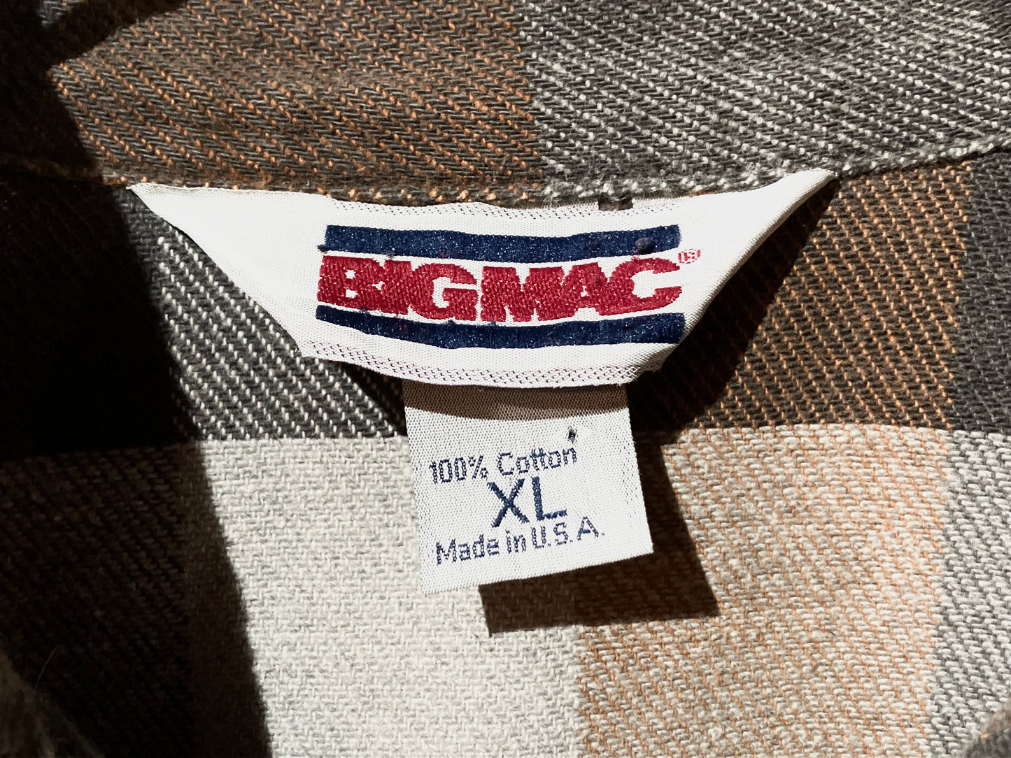 "BIG MAC" Old Check Heavy Flannel Shirt