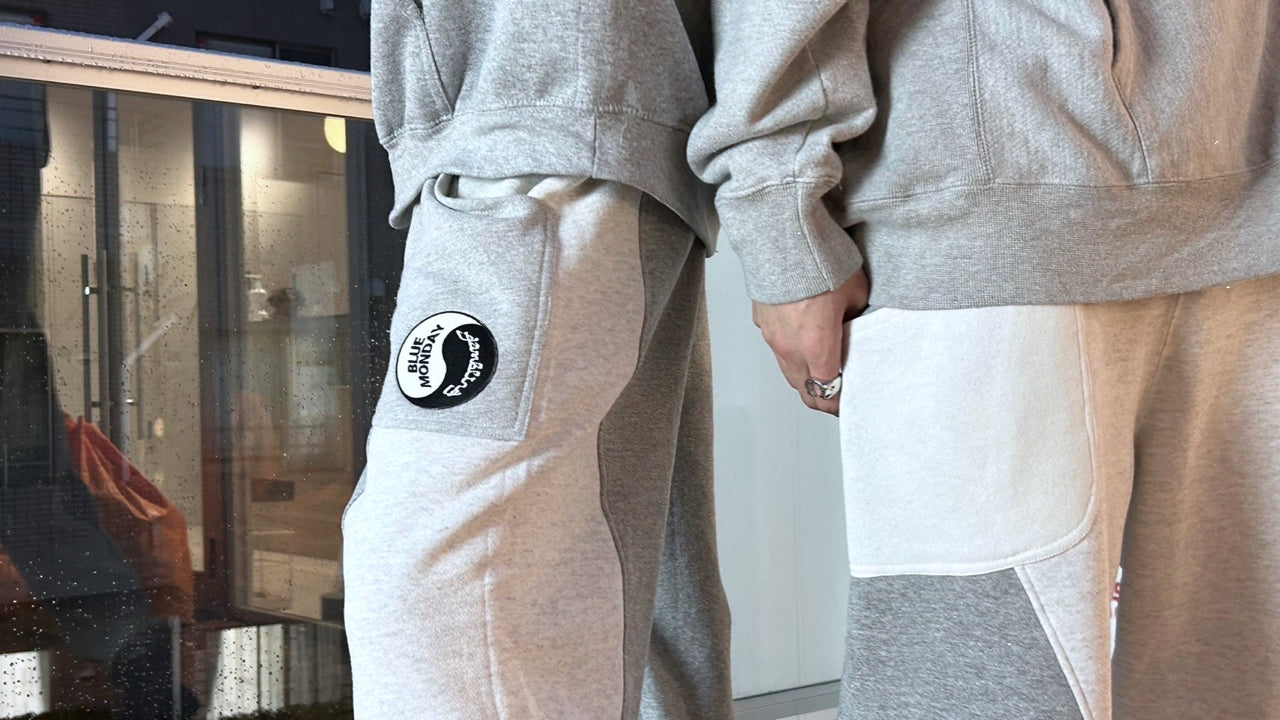 "gambling × BLUEMONDAY" Wave Switching Sweat Pants