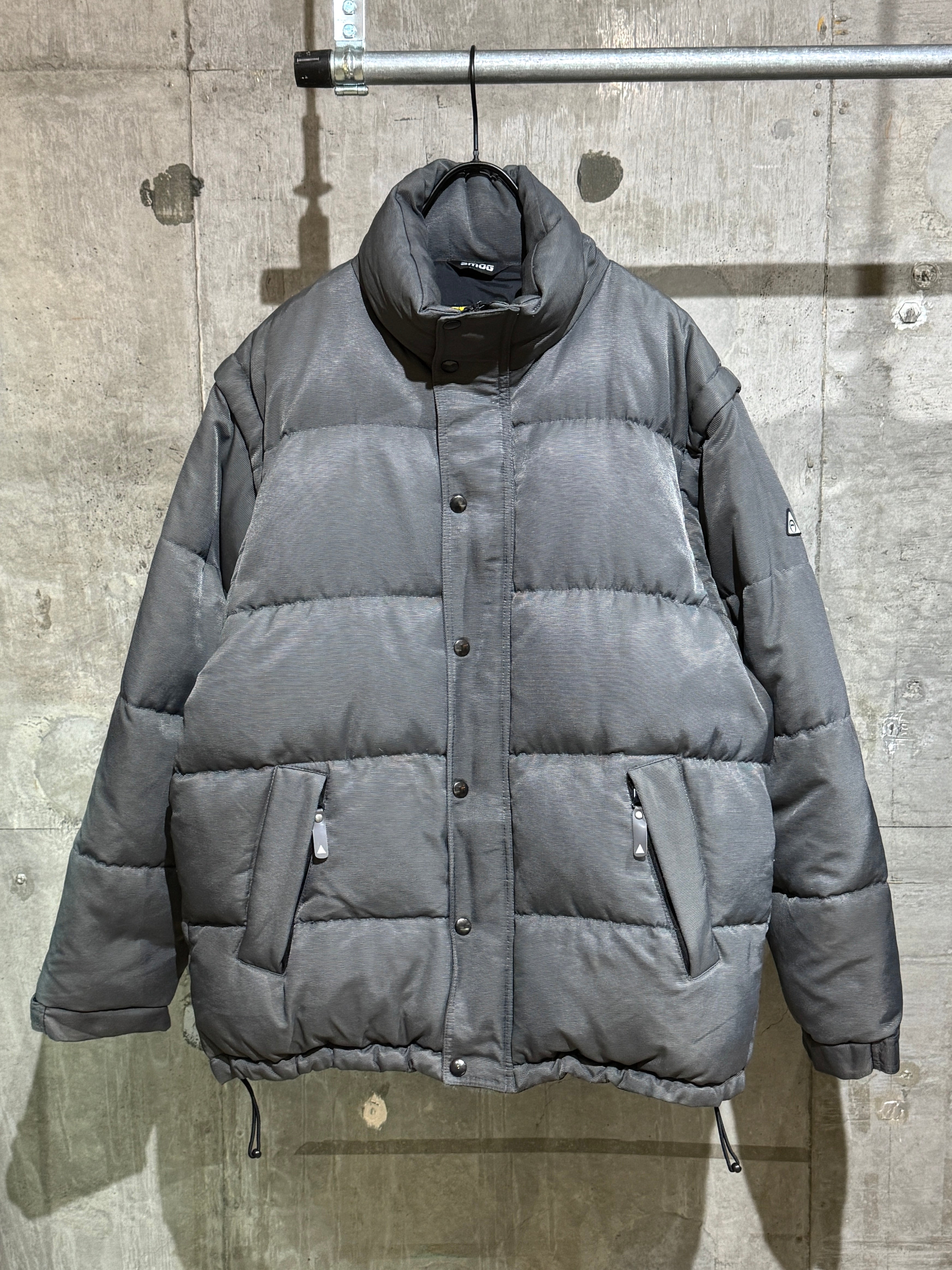 Vintage Euro Smog Zipoff Sleeve Down Jacket BUSINESS AS USUAL