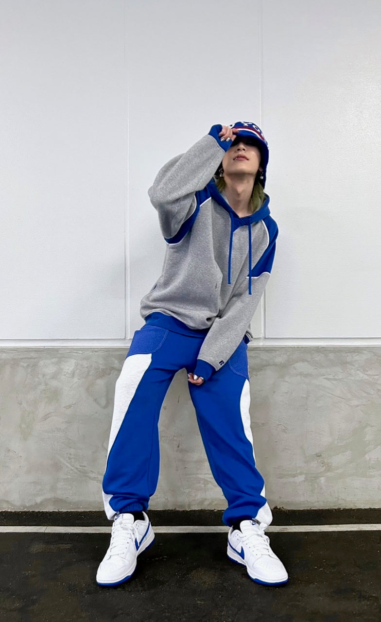 "gambling × BLUEMONDAY" Wave Switching Sweat Pants