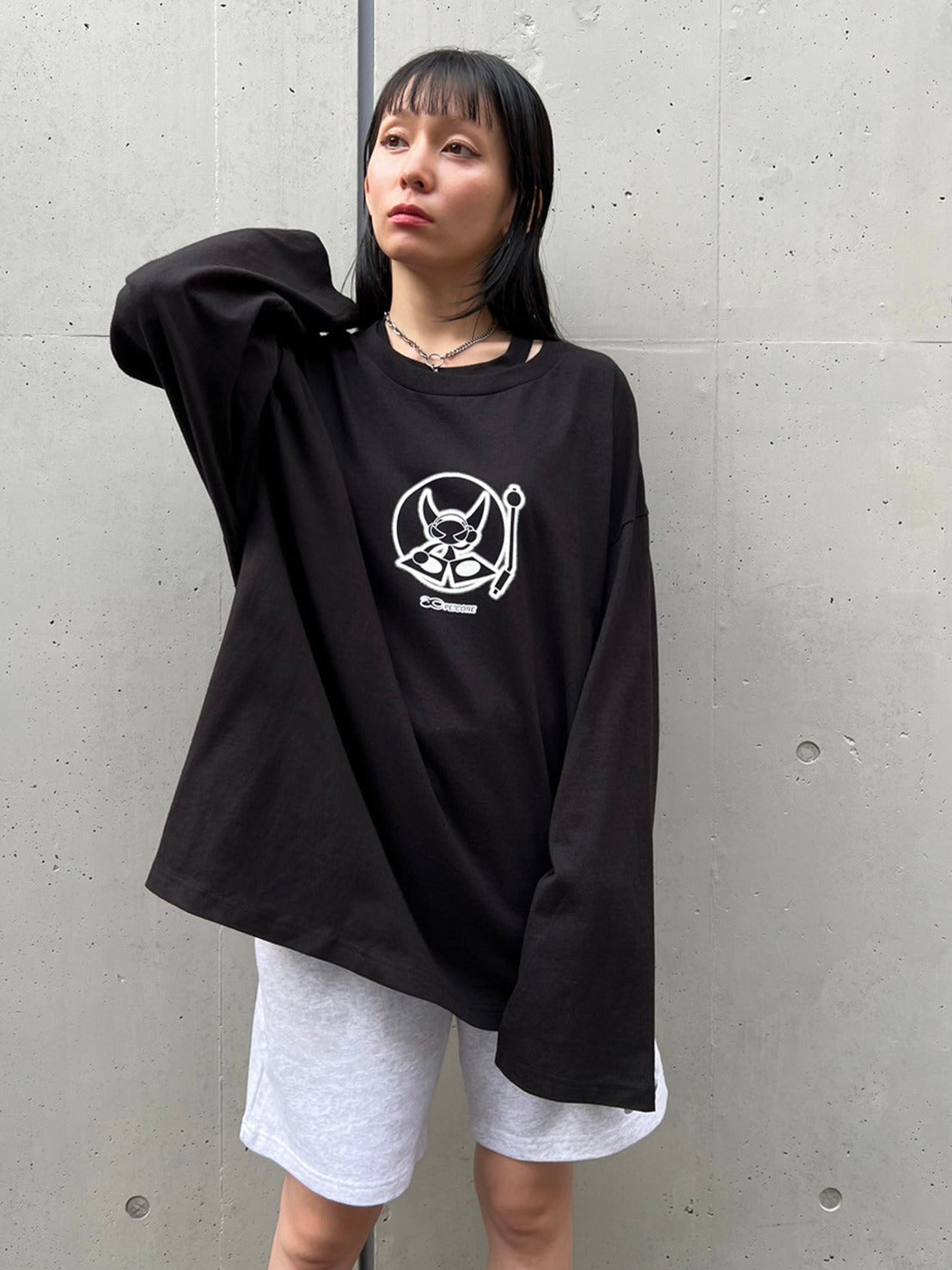 PE.°CORE DJ .°C LS TEE (BLACK)