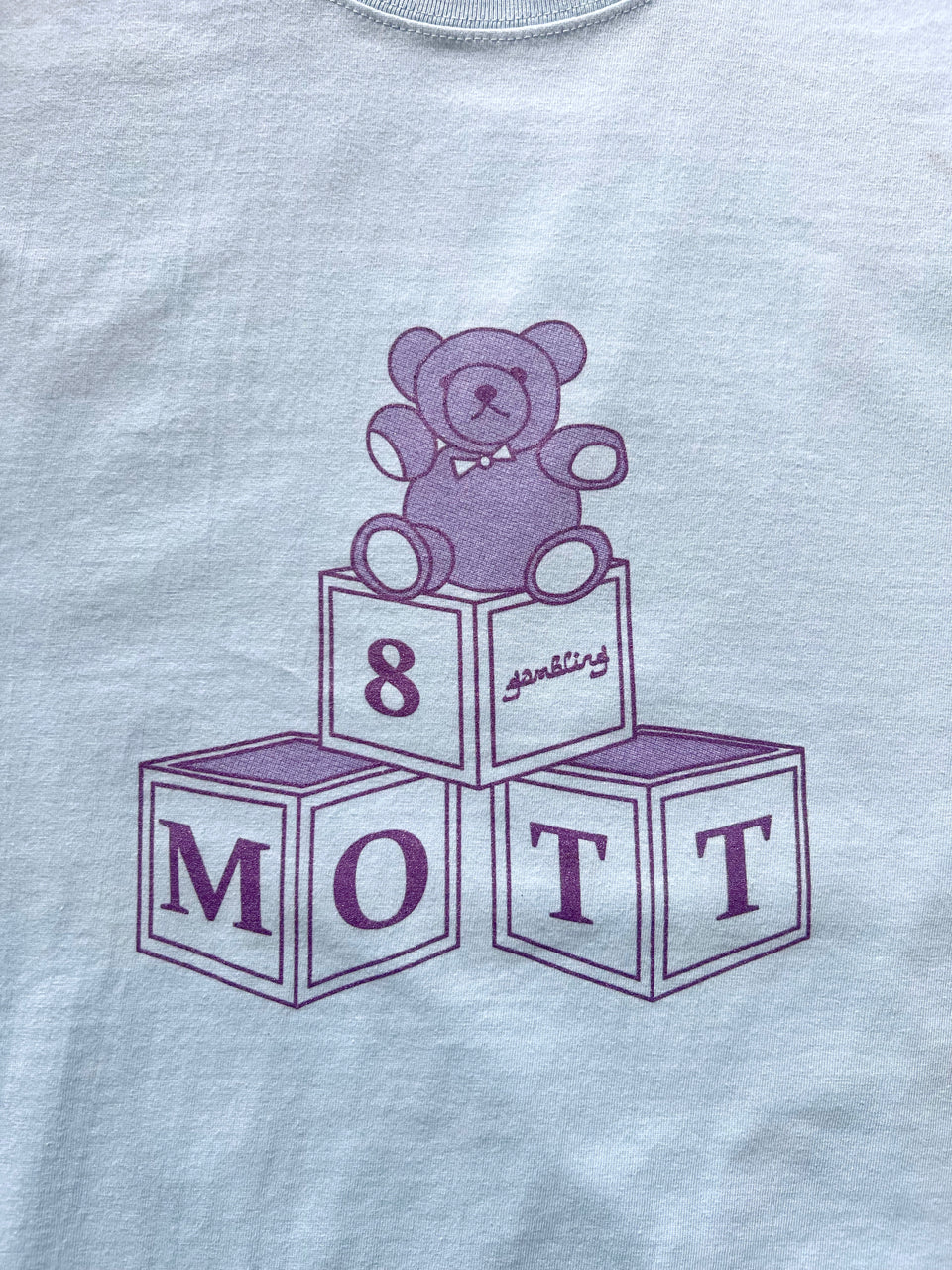 GAMBLING LDK BEAR TEE (L-BLUE) (L)