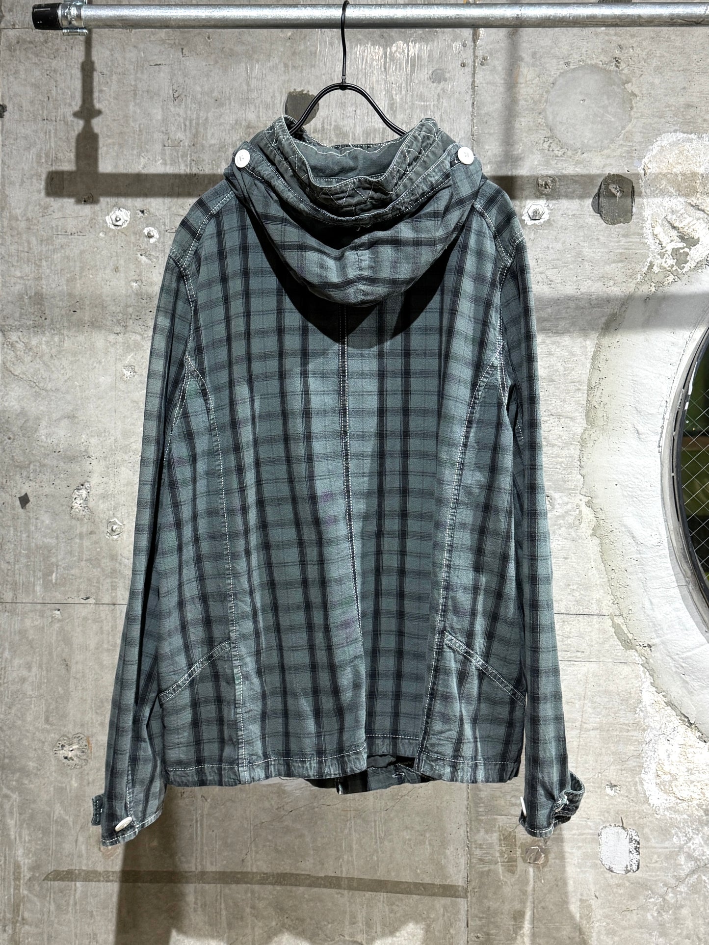 Y2K Plaid Design Lightweight Jacket
