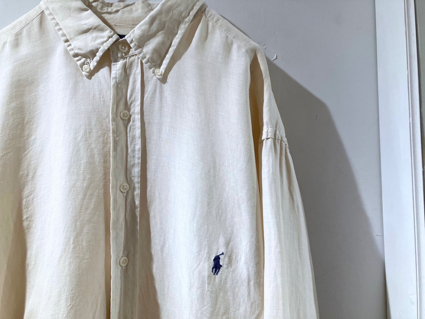 "Ralph Lauren" Old Oversized Silk&Linen Shirt