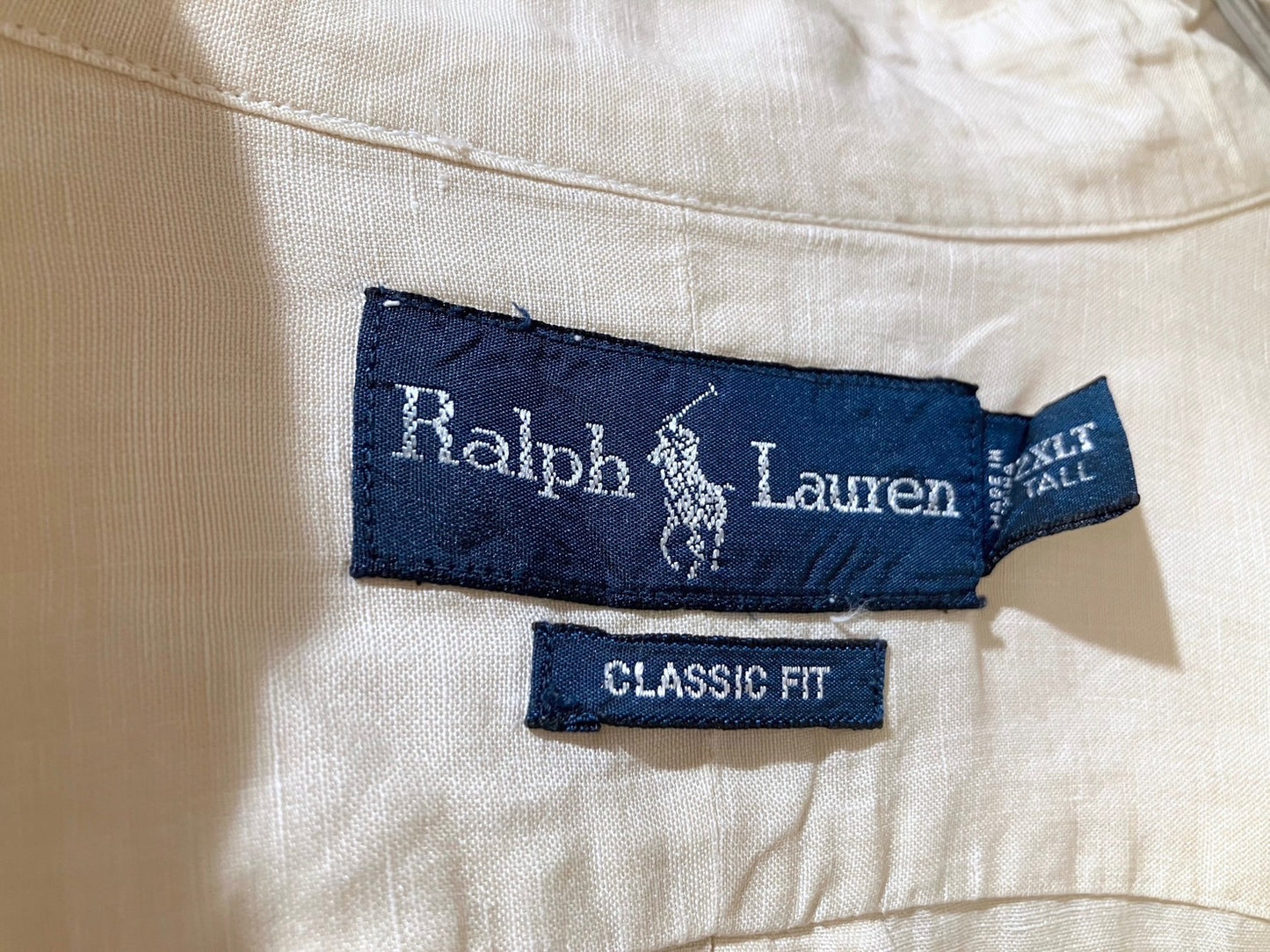 "Ralph Lauren" Old Oversized Silk&Linen Shirt