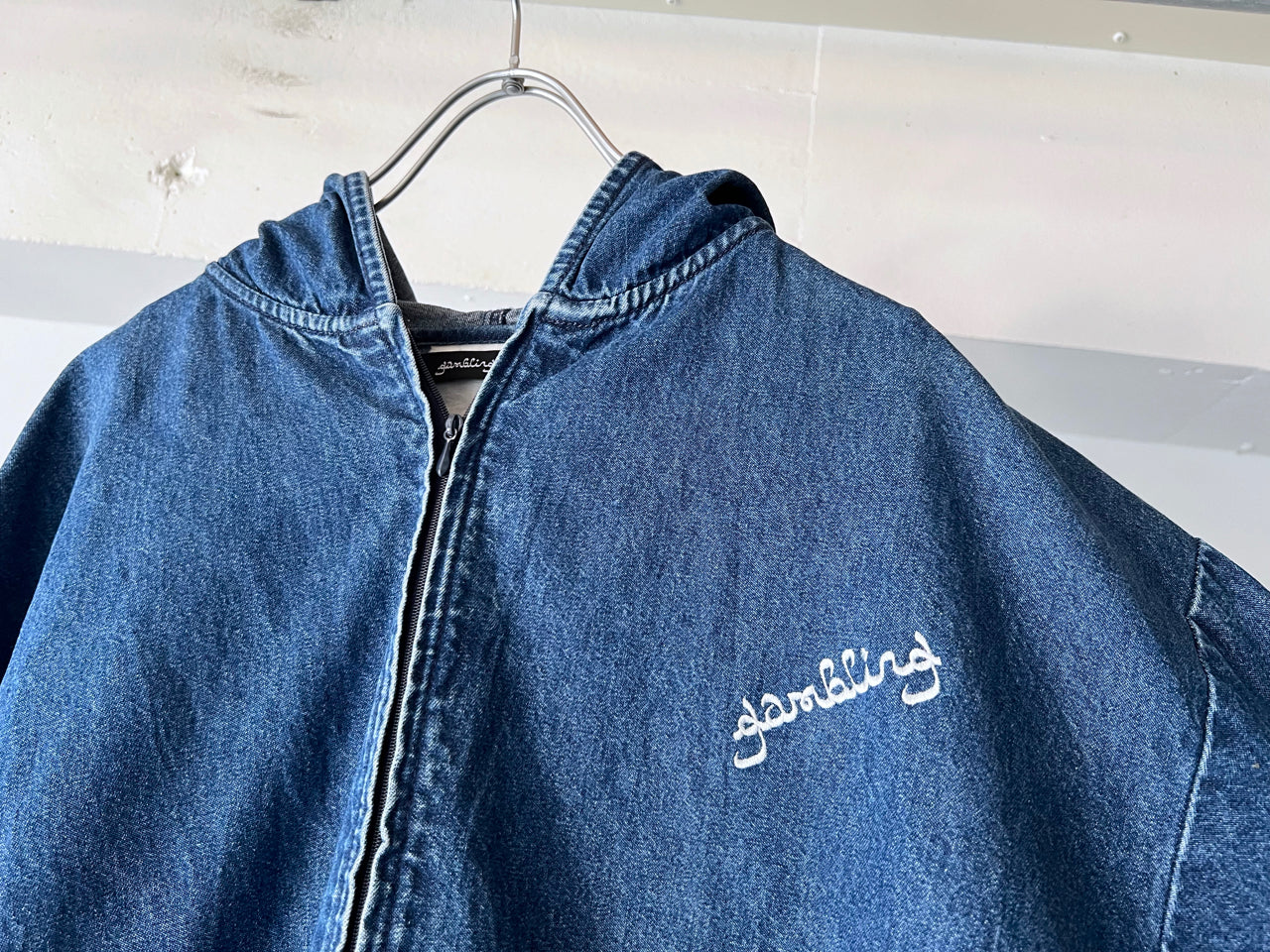 GAMBLING DENIMU ZIPUP HOODIE