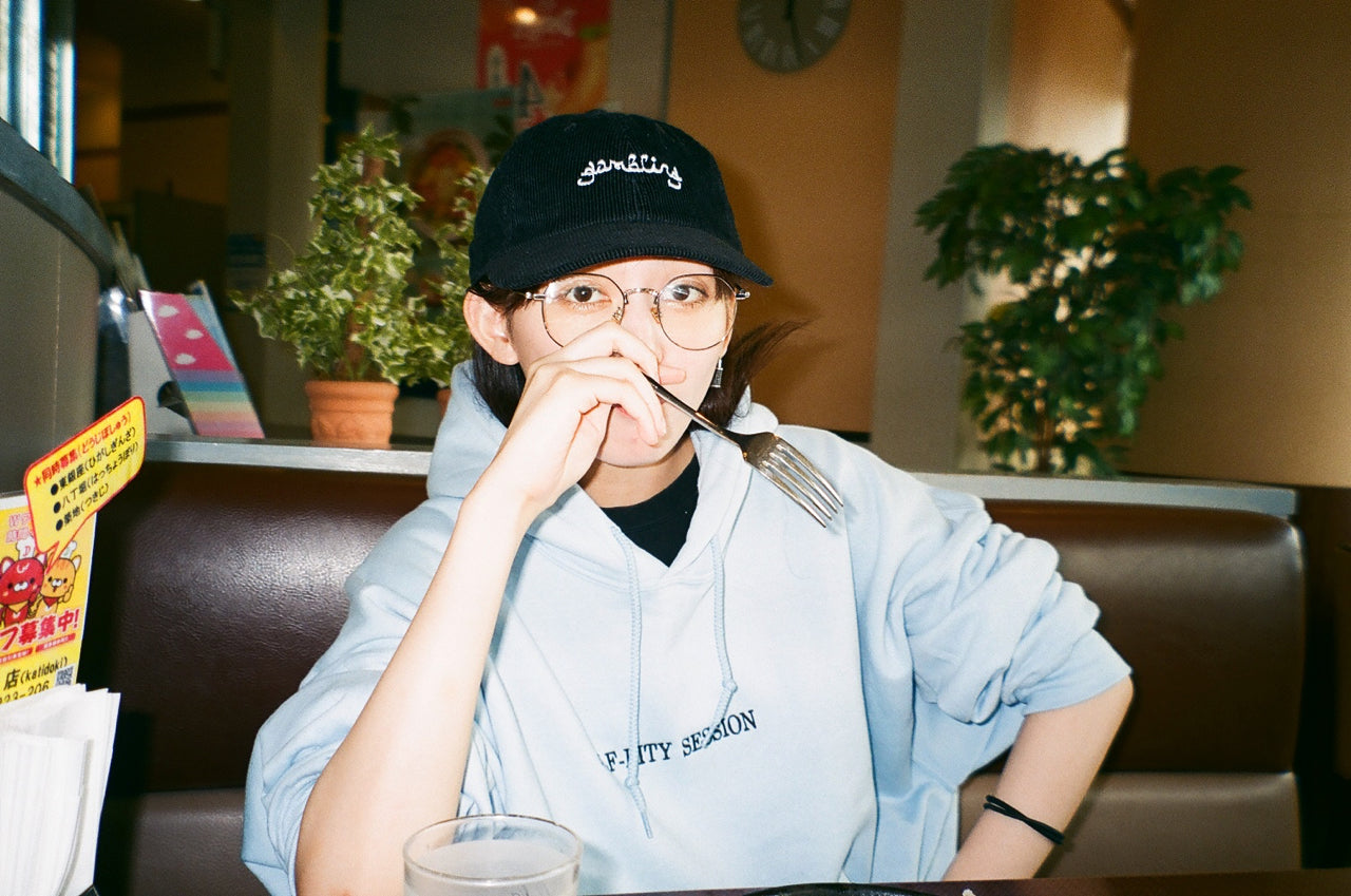 "SELF-PITY" HOODIE BLU