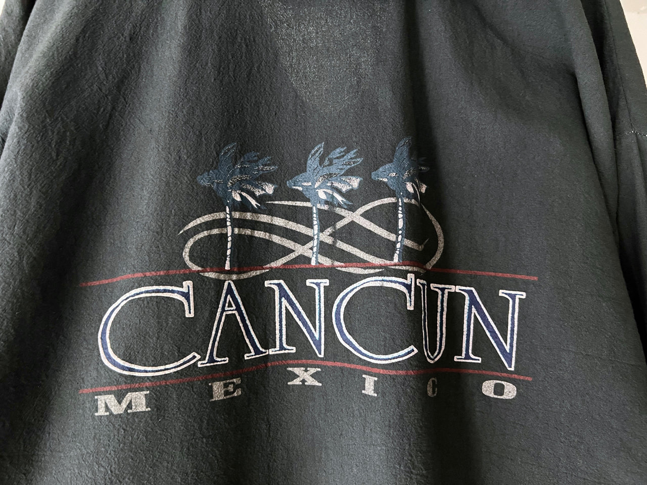 vintage Oversized Garment Dye Beach Zip Up Hoodie