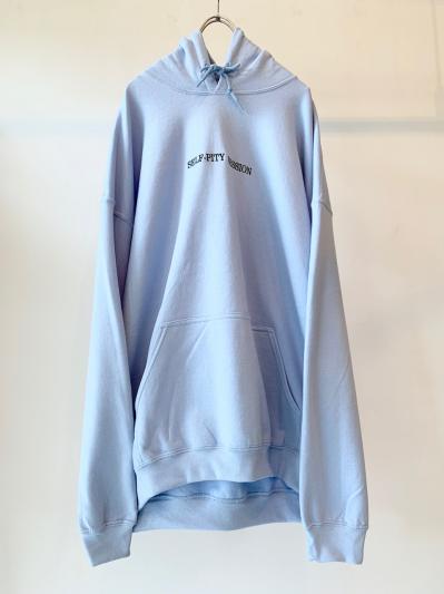 "SELF-PITY" HOODIE BLU