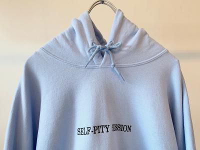 "SELF-PITY" HOODIE BLU