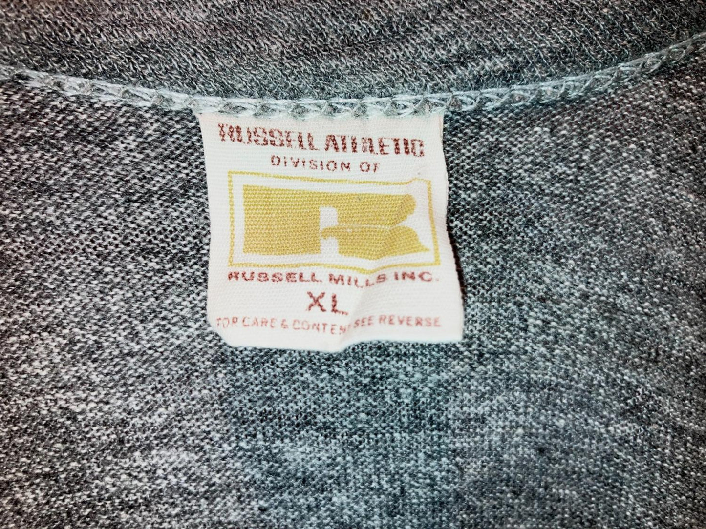Gold Tad"RUSSELL" Vintage Deep Cut Tee
