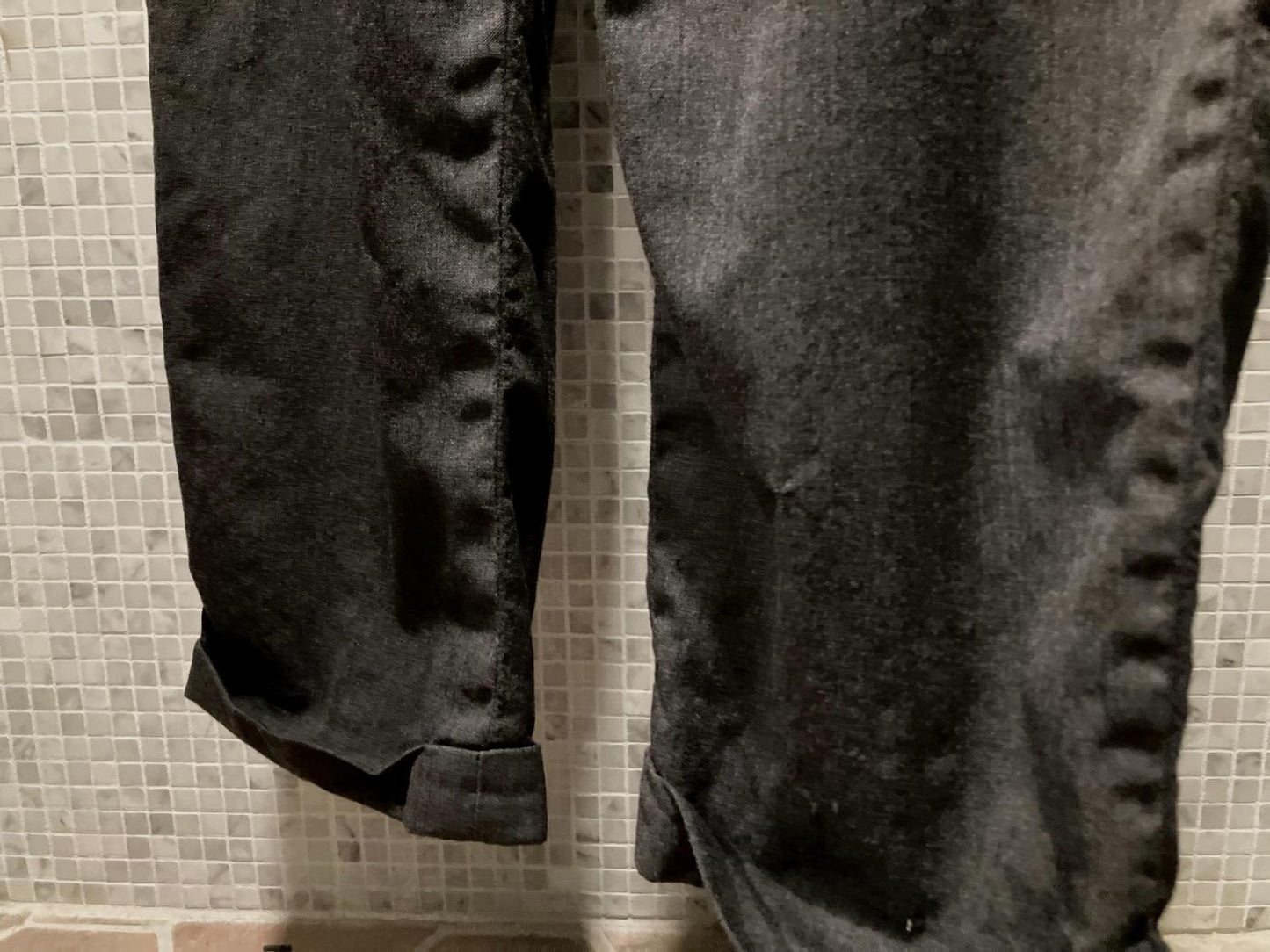 "GIVENCEY" Vintage Flannel Wool Wide Slacks