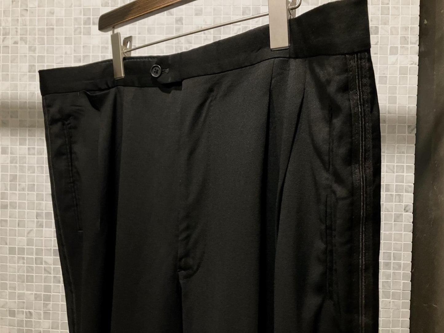 "MANI by ARMANI" Old Side Line Super Wide Slacks