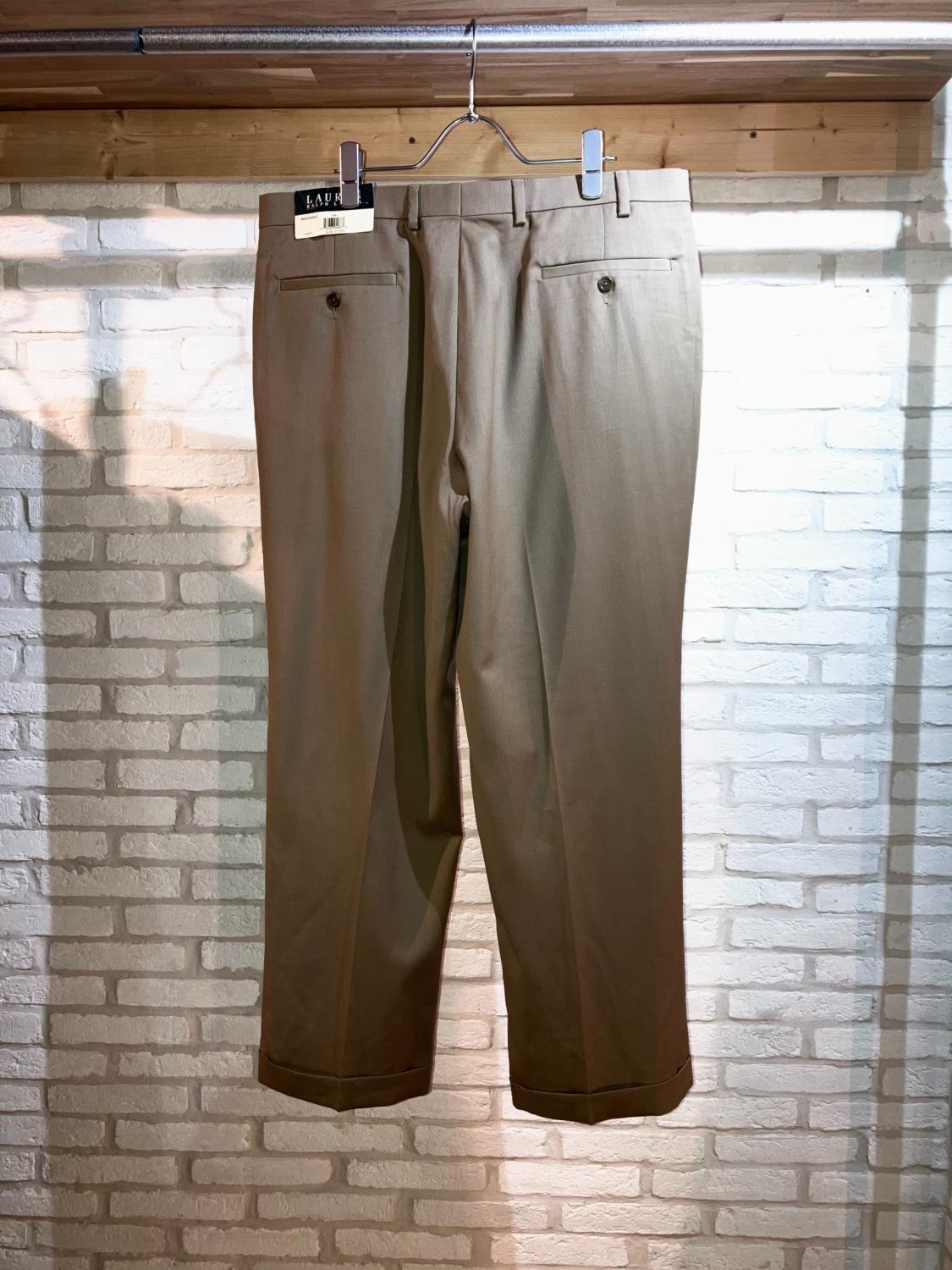 "RALPH LAUREN" 00s Toropial Wool Nice Sized Slacks