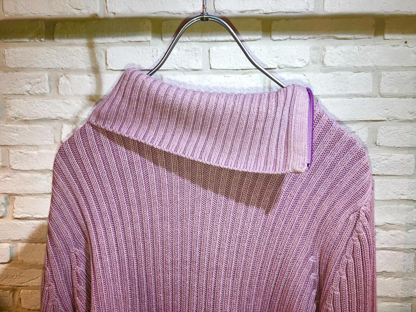 "ARMANI JEANS" 00s Side Zip Neck Knit