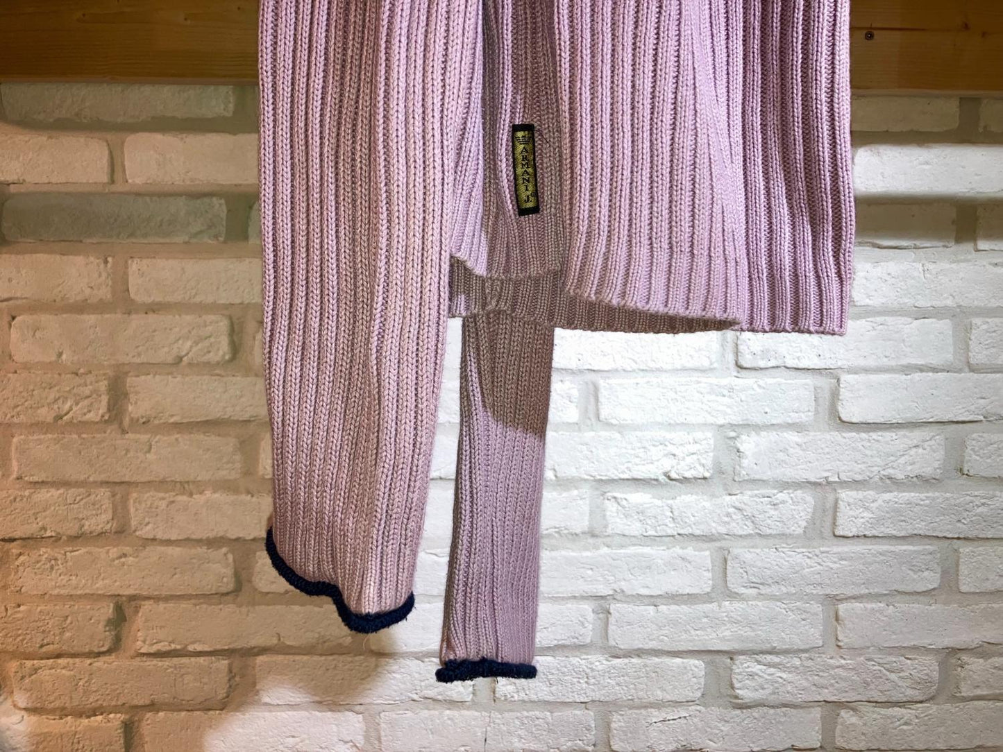 "ARMANI JEANS" 00s Side Zip Neck Knit