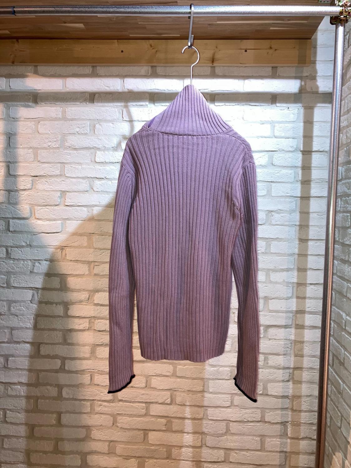 "ARMANI JEANS" 00s Side Zip Neck Knit
