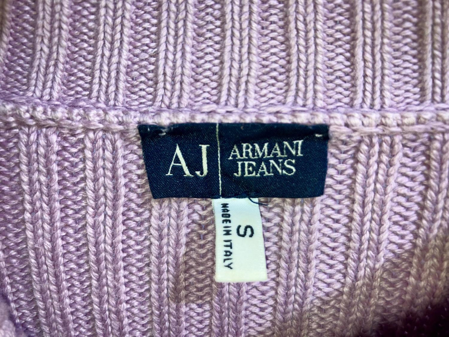 "ARMANI JEANS" 00s Side Zip Neck Knit