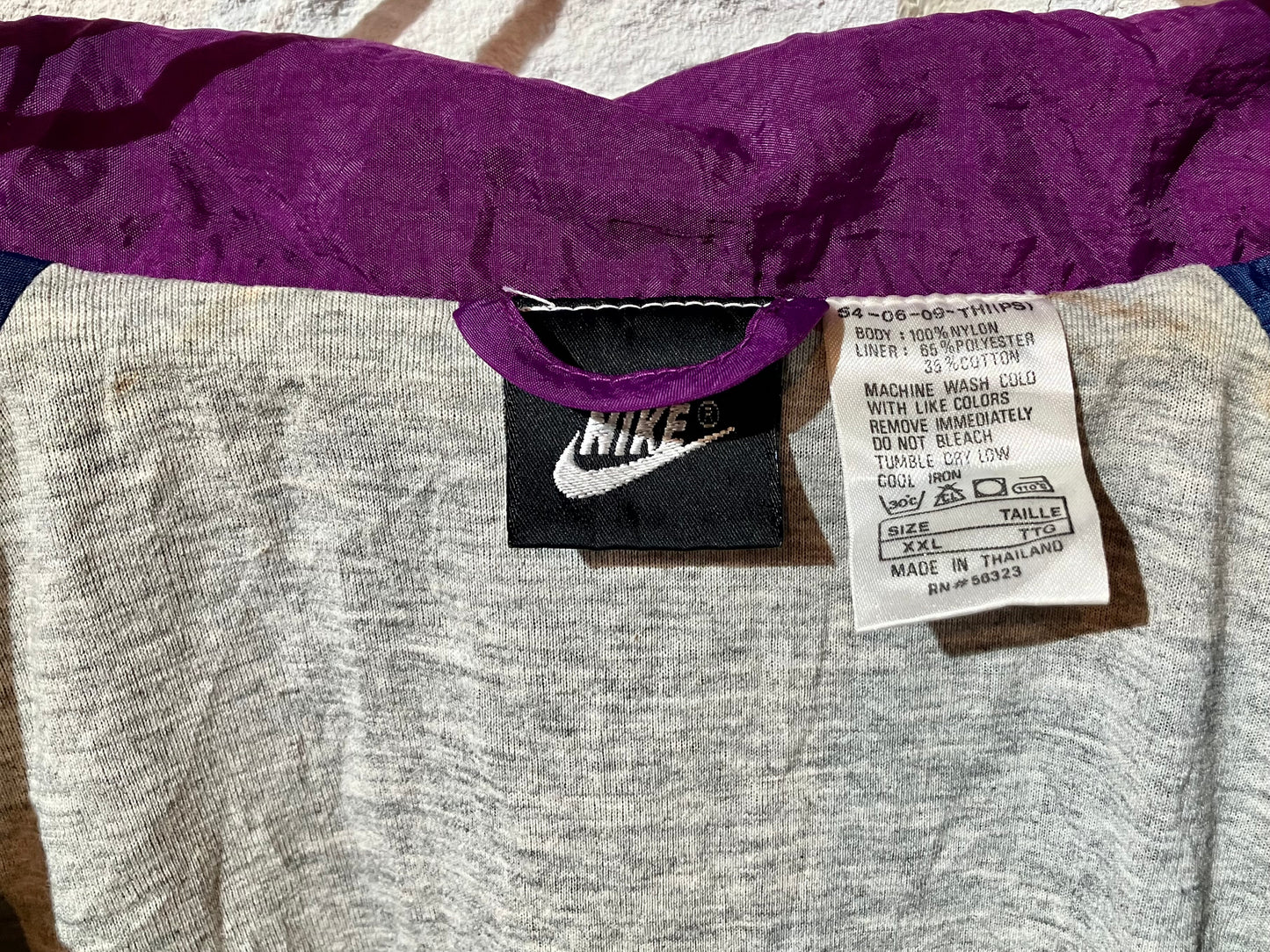 "NIKE" Old Oversized Design Nylon JKT