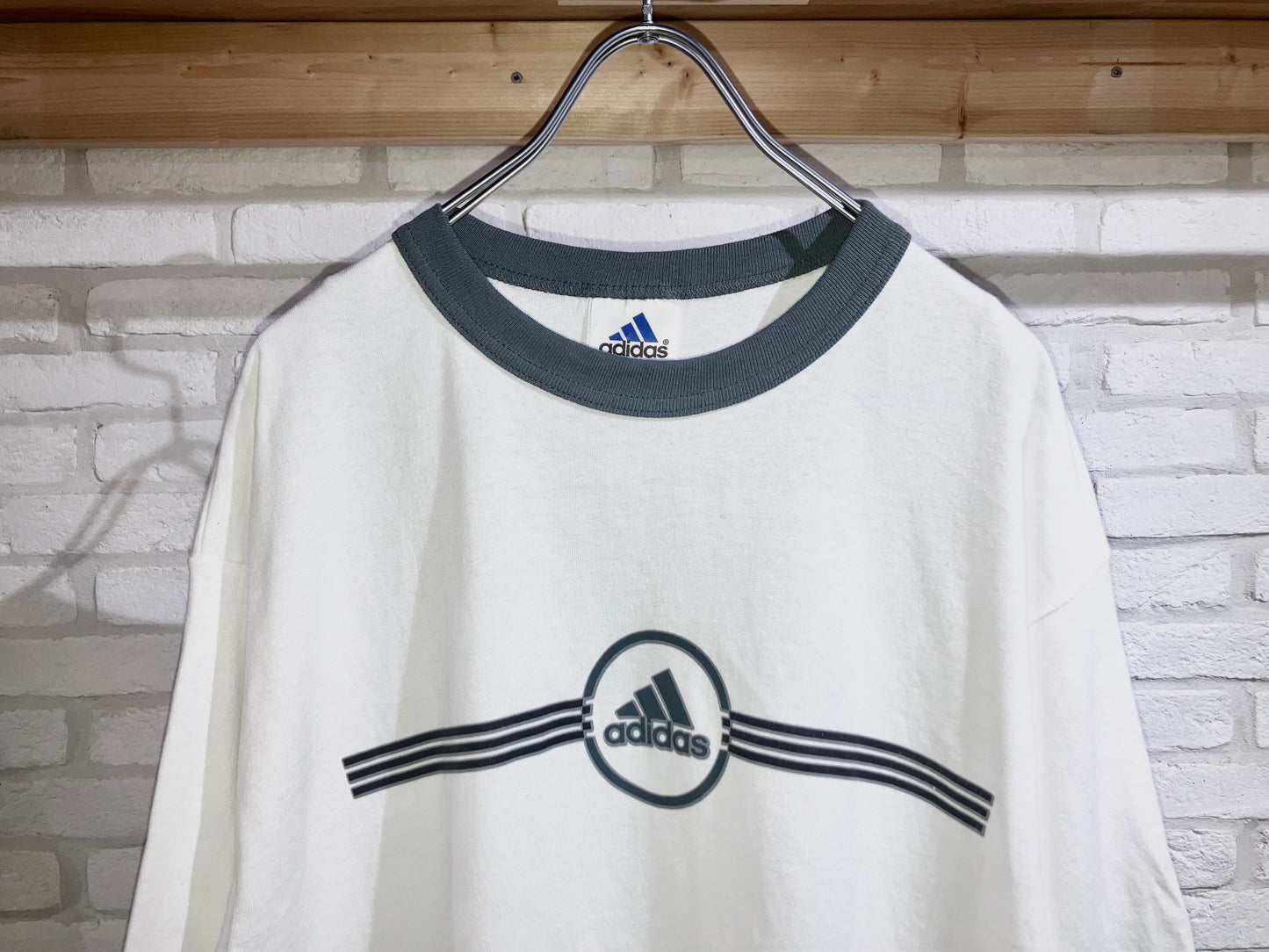 "adidas" Old Printed Ringer Tee