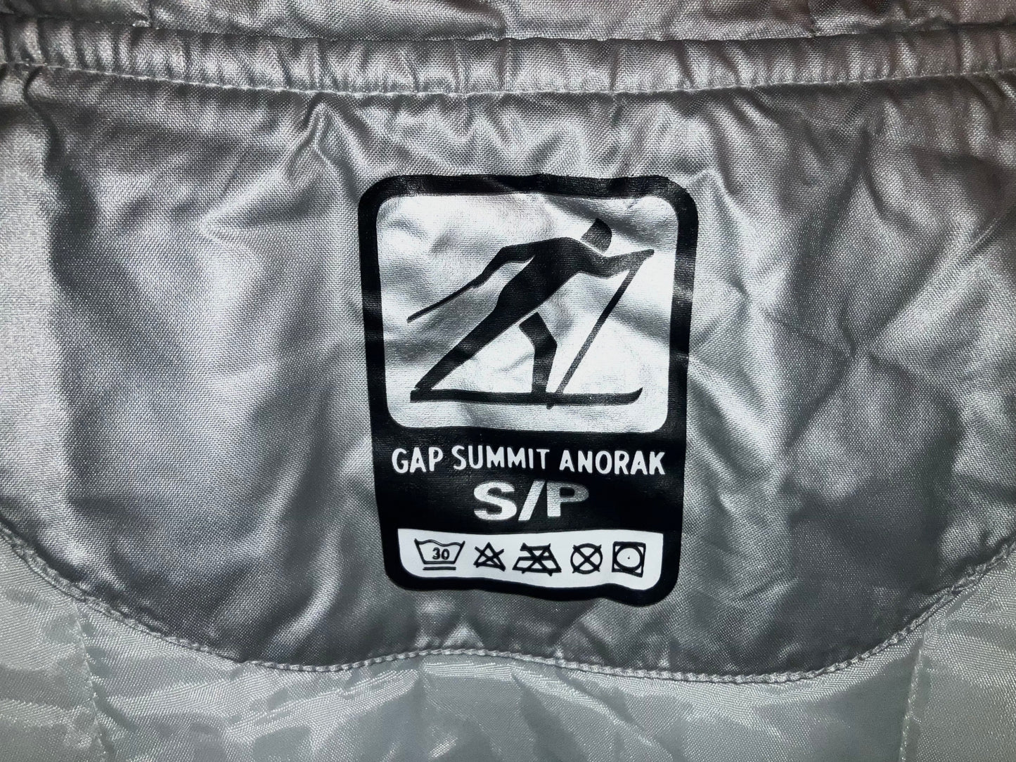 "GAP" Old SF Silver Anorak "Super Rare Peace!!!"