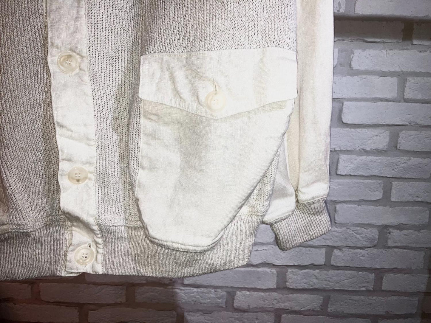 Vintage Linen×Knit Design JKT