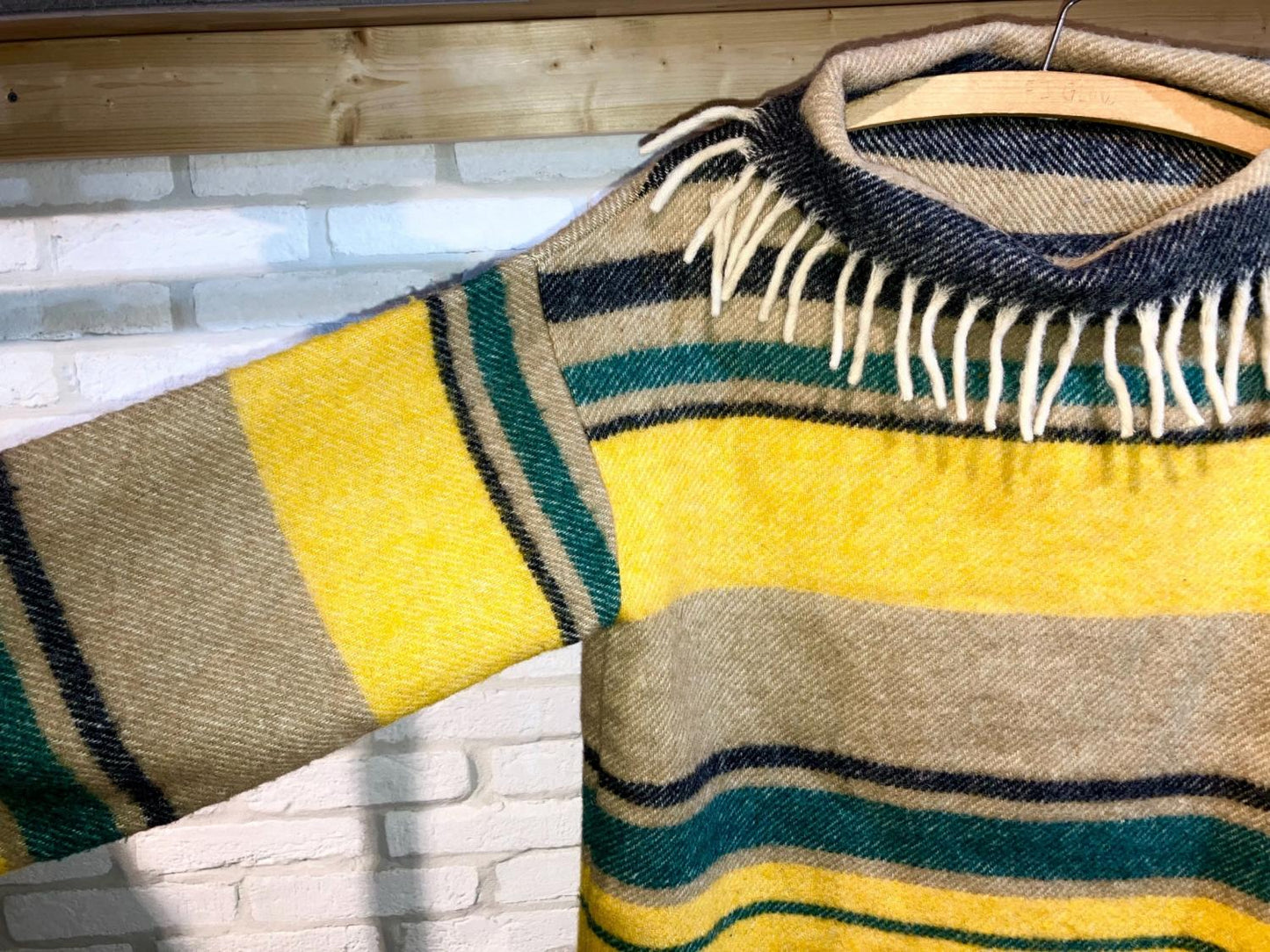 Vintage Norway Fringe Wool Pollover