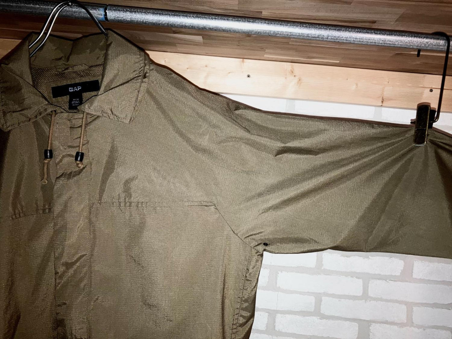 2000s GAP Packable Solid Nylon JKT "Coyote Color"