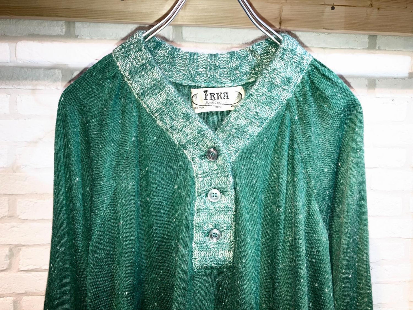 Vintage Knit Gather One Piace