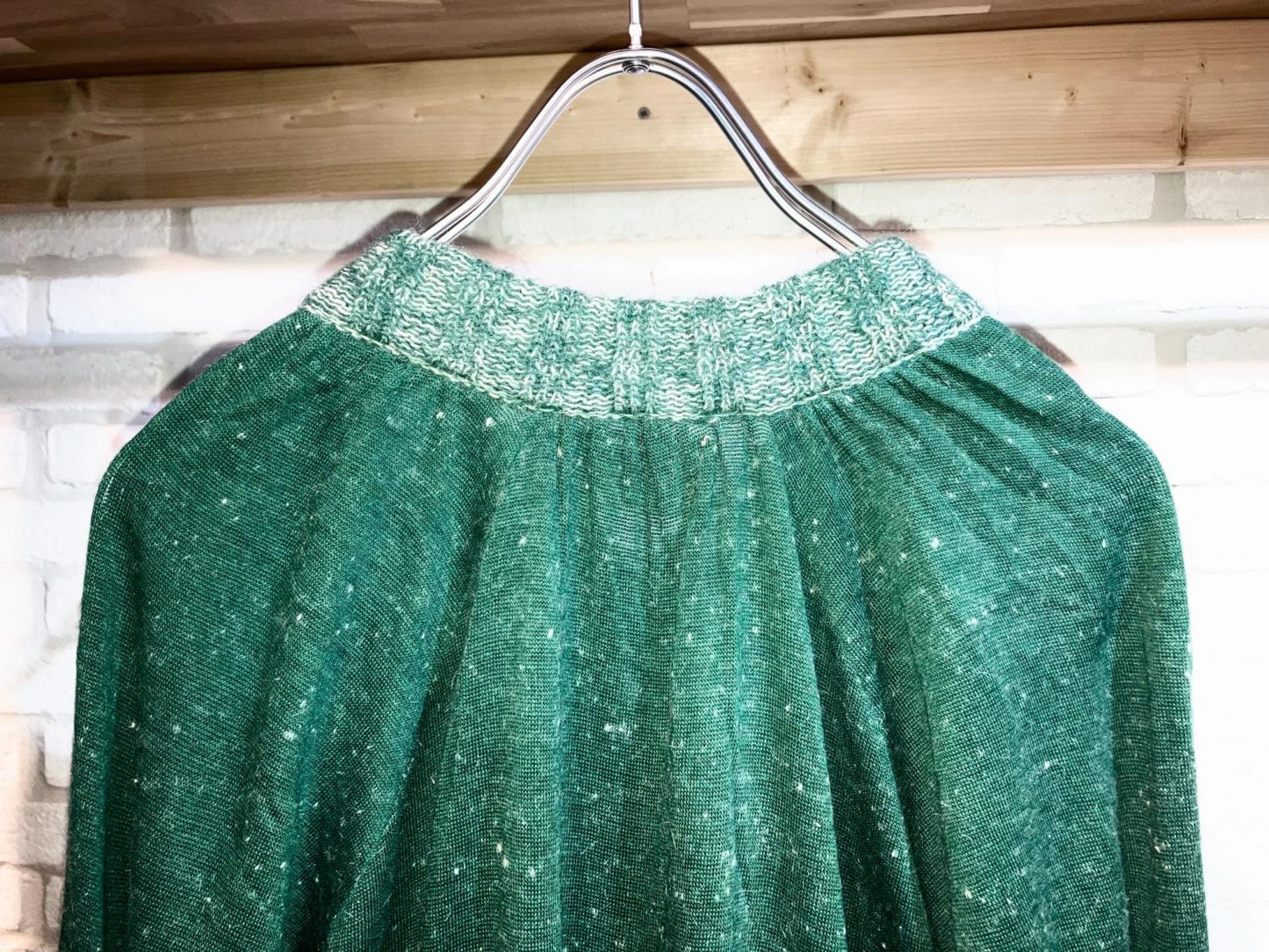 Vintage Knit Gather One Piace
