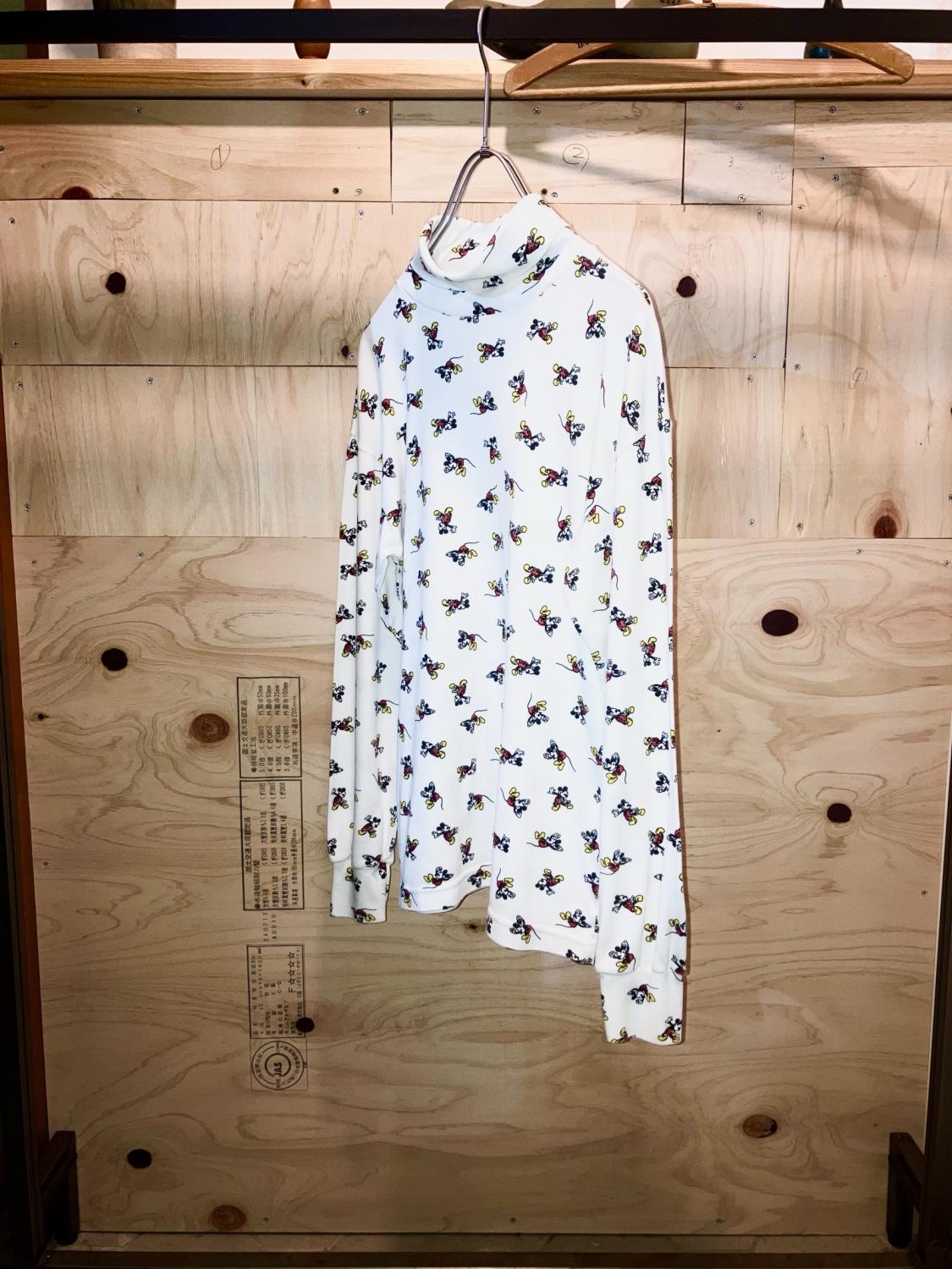 Old "Mickey" All Pattern High Neck LS Tee