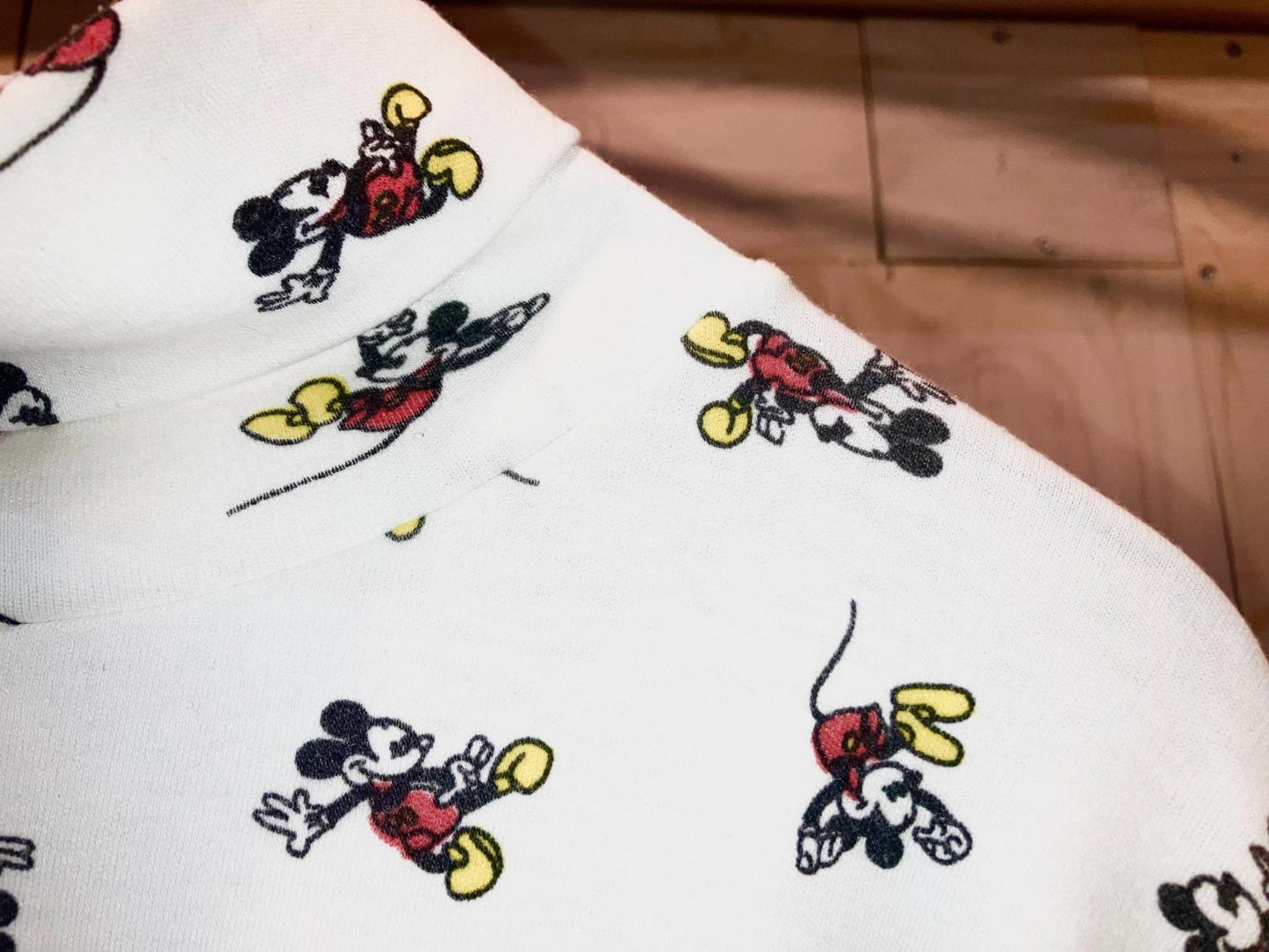 Old "Mickey" All Pattern High Neck LS Tee