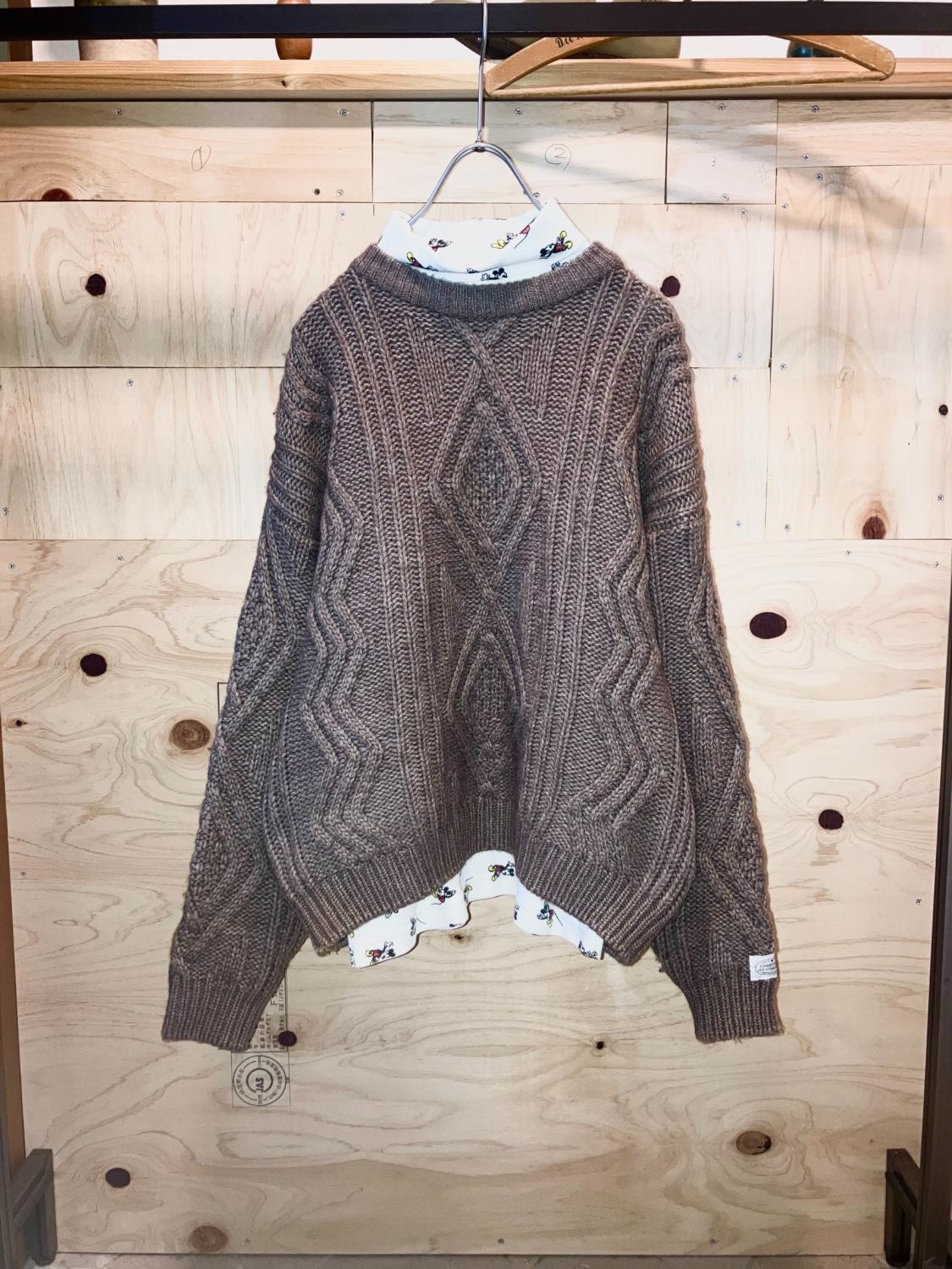 Old "Mickey" All Pattern High Neck LS Tee