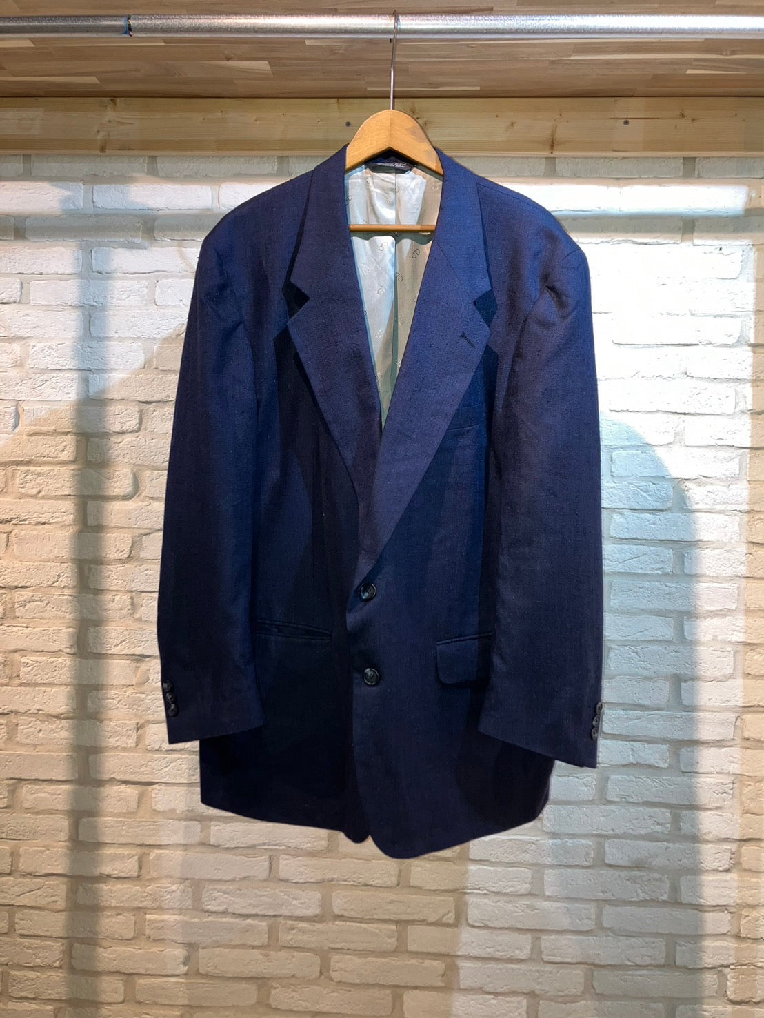 "Christian Dior" Vintage Deep Navy Silk JKT