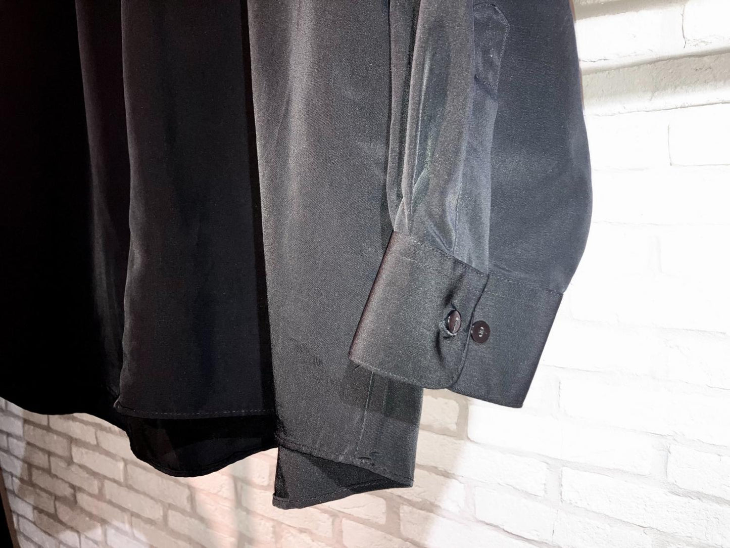 00s Oversized "Rayon Like" Poly Shirt