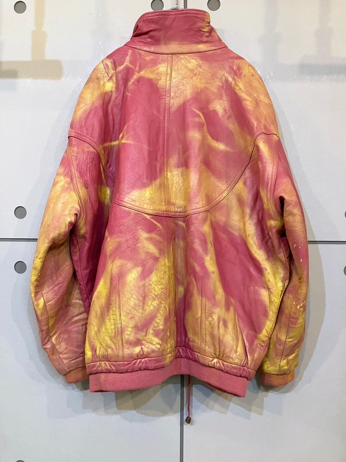 Vintage Design Leather Blouson