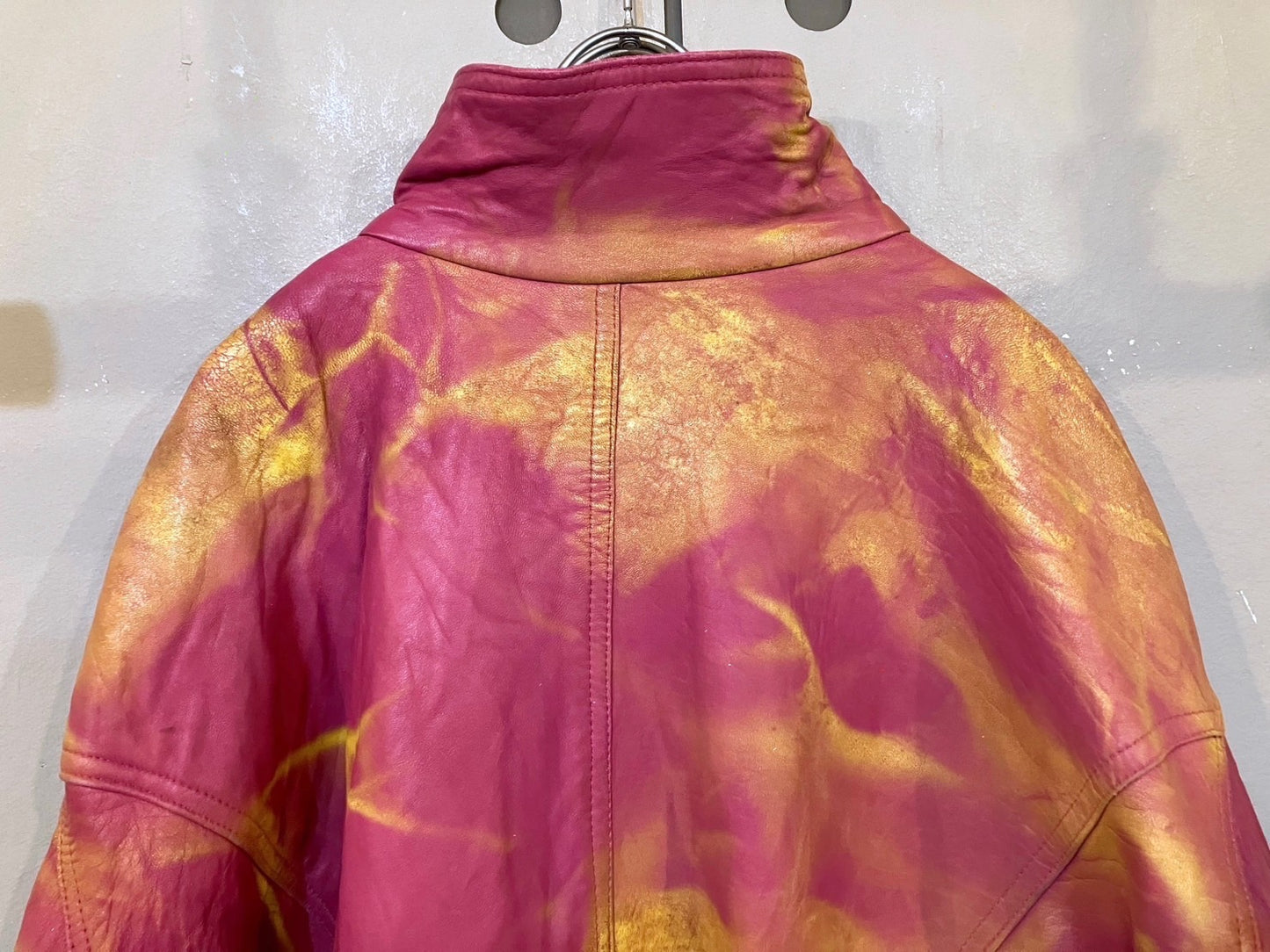 Vintage Design Leather Blouson