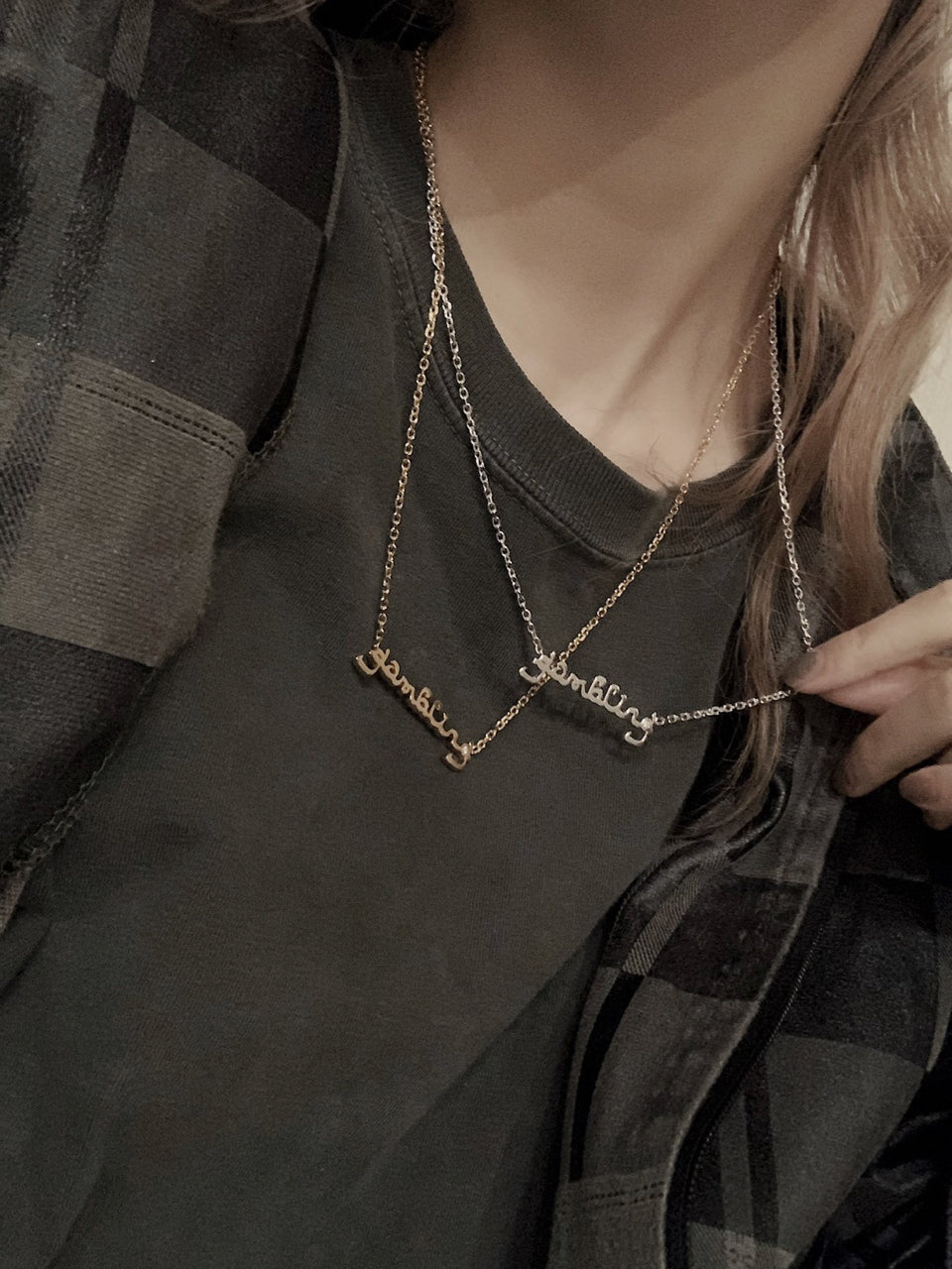 GAMBLING NECKLACE GLD