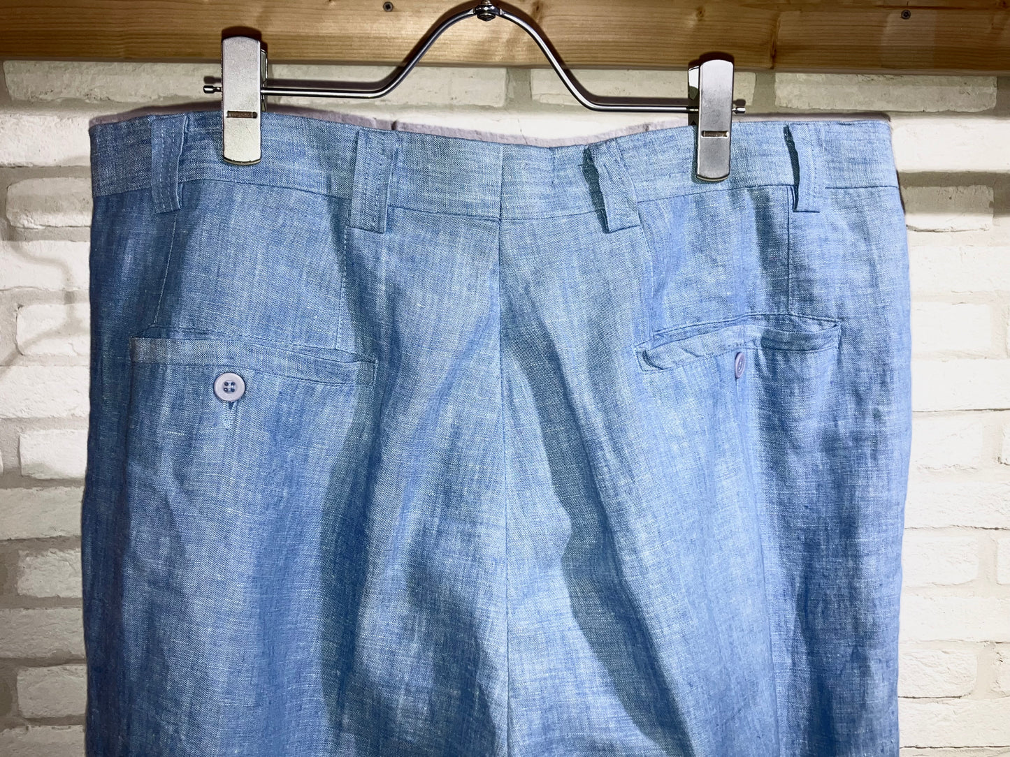Old Super Wide Nice Color Linen Slacks
