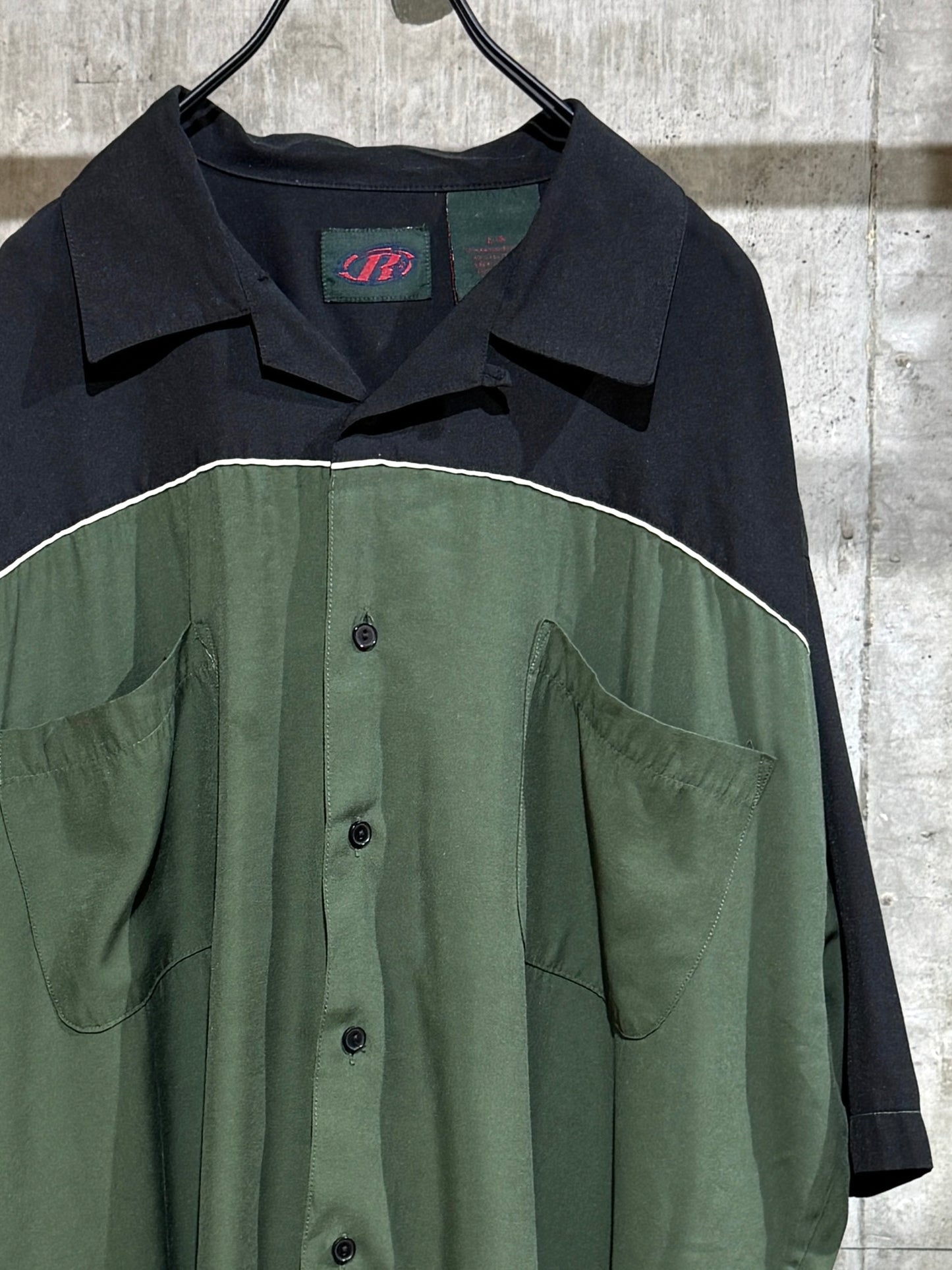 00s Vintage Rayon Colorblock Shirt