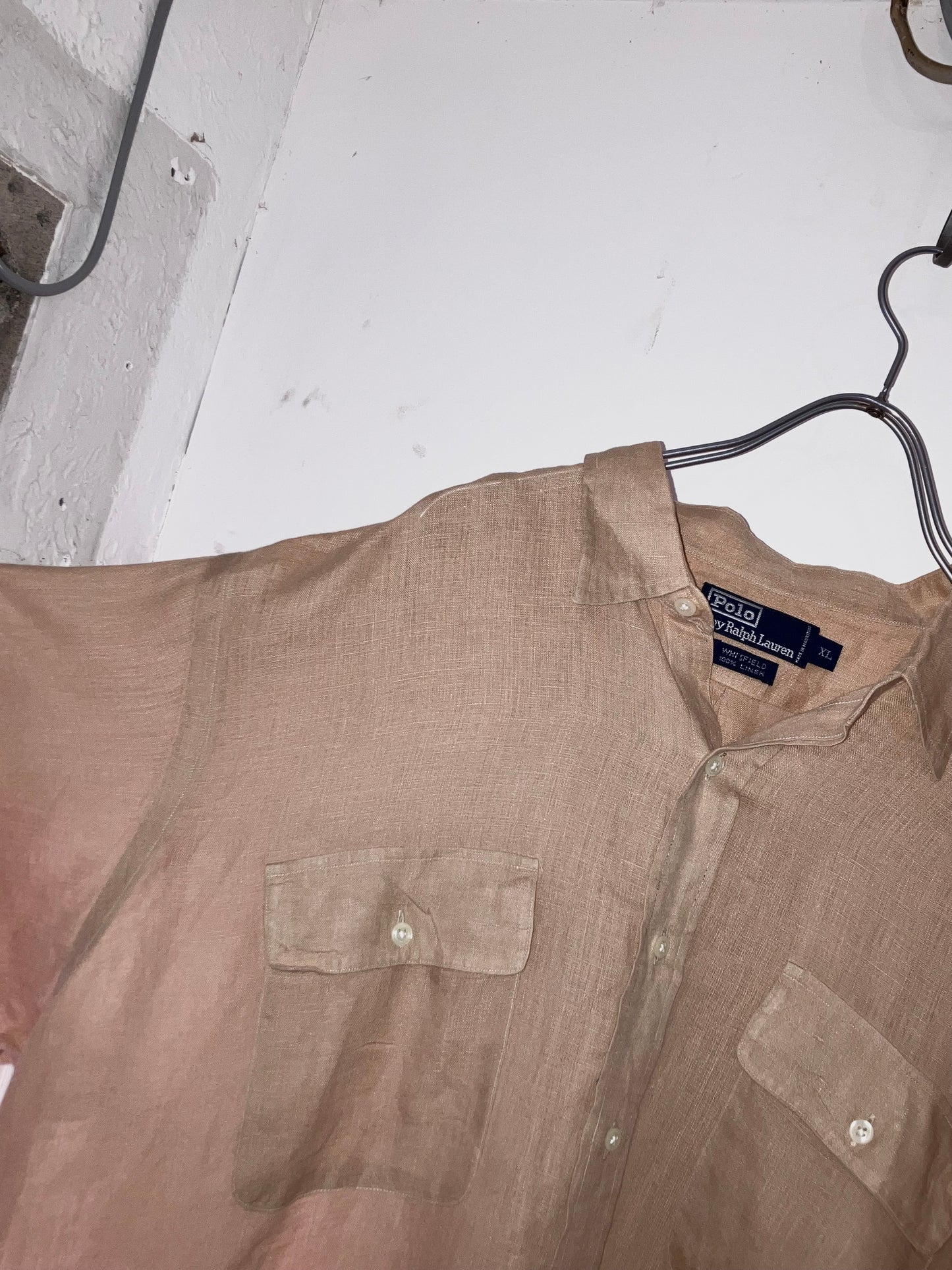 "Polo by Ralph Lauren" Old Nice Color Linen Shirt