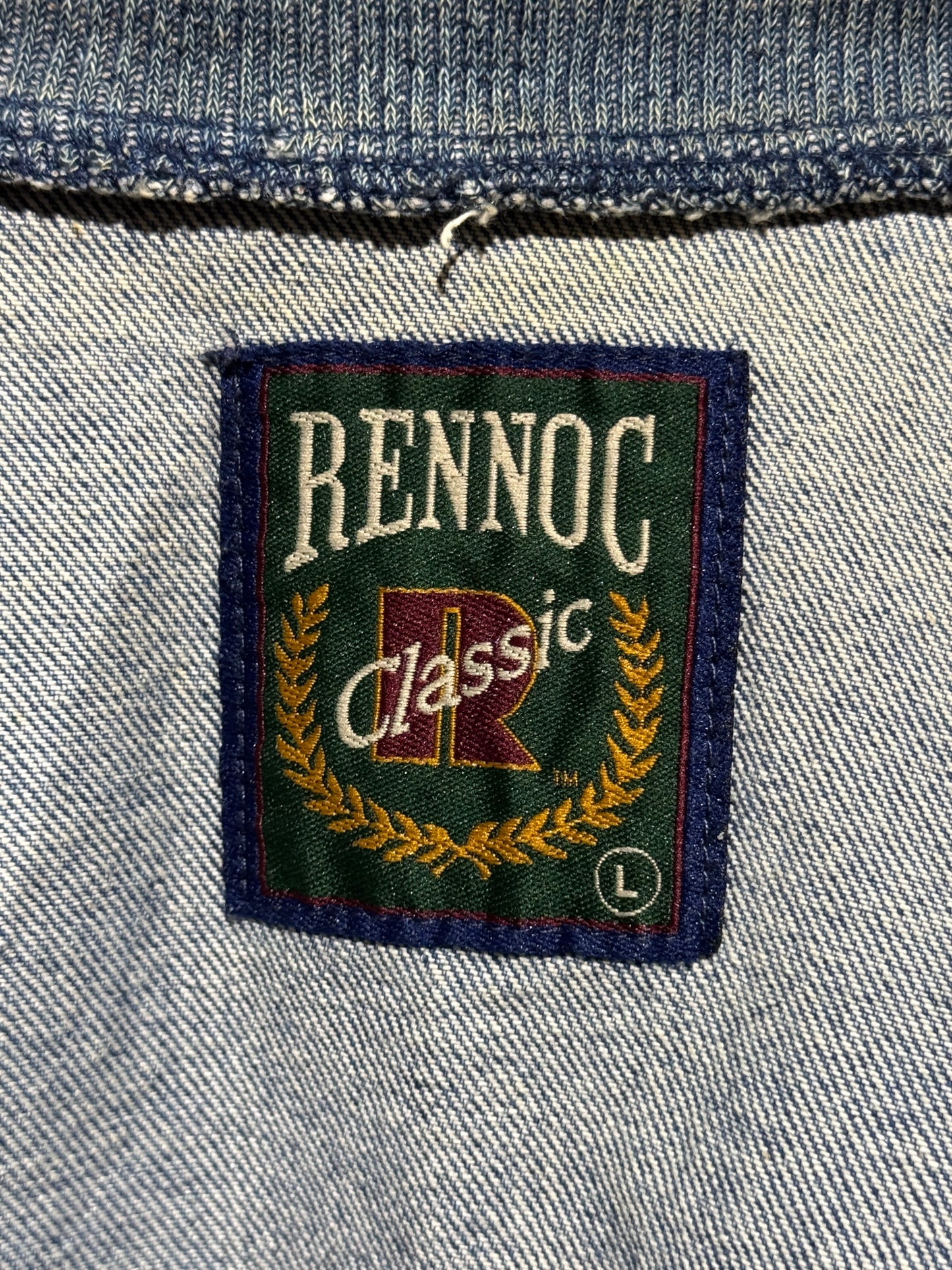 Vintage Denim Varsity Jacket