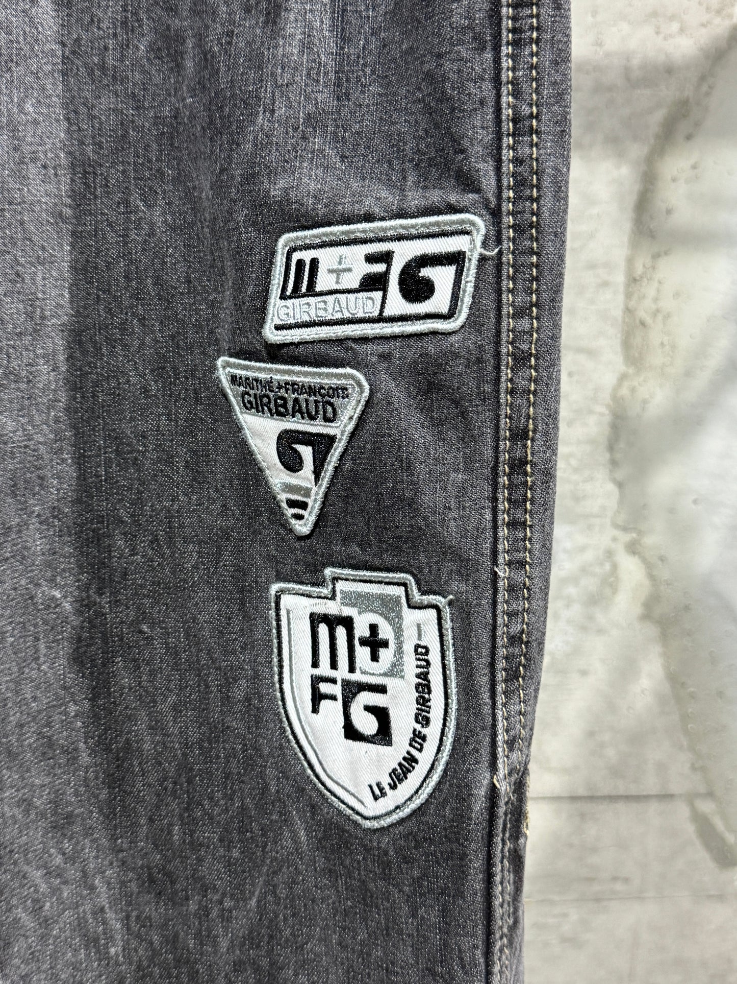 Marithe Francois Girbaud Patch Design Denim Pants