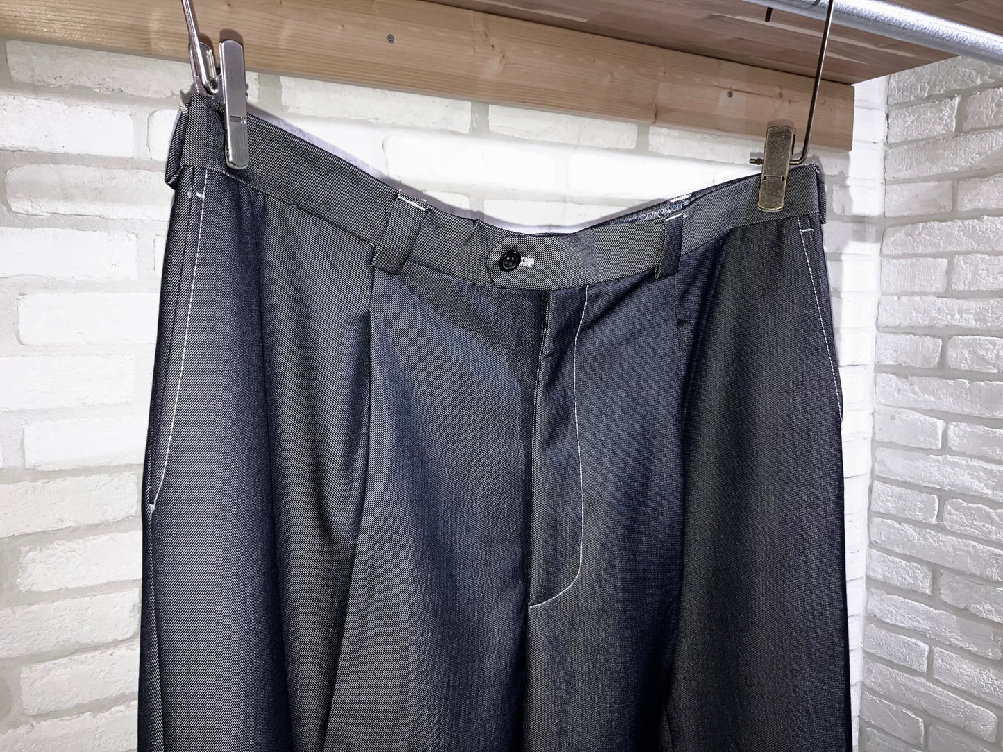 00s Super Wide Iridescent Slacks