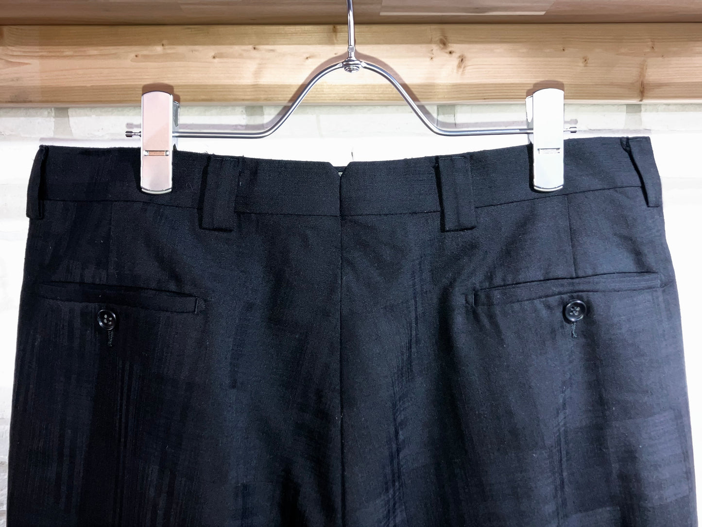 00s Check Wide Slacks