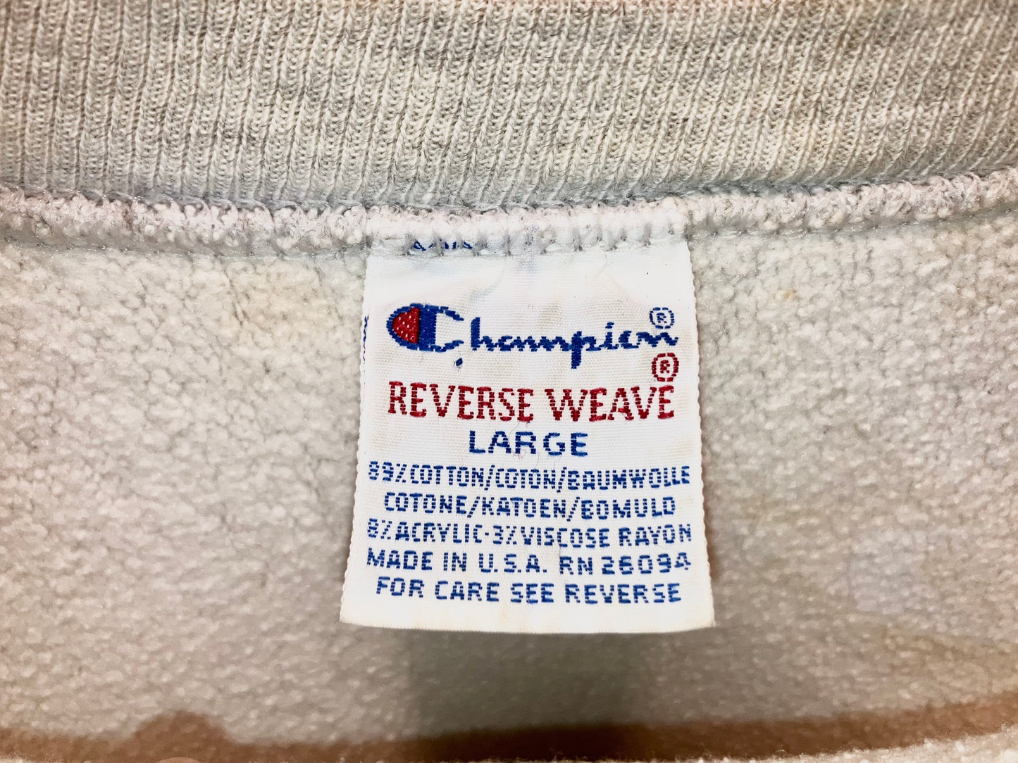 "Chmpion" Old REVERSE WEAVE Printed Sweat